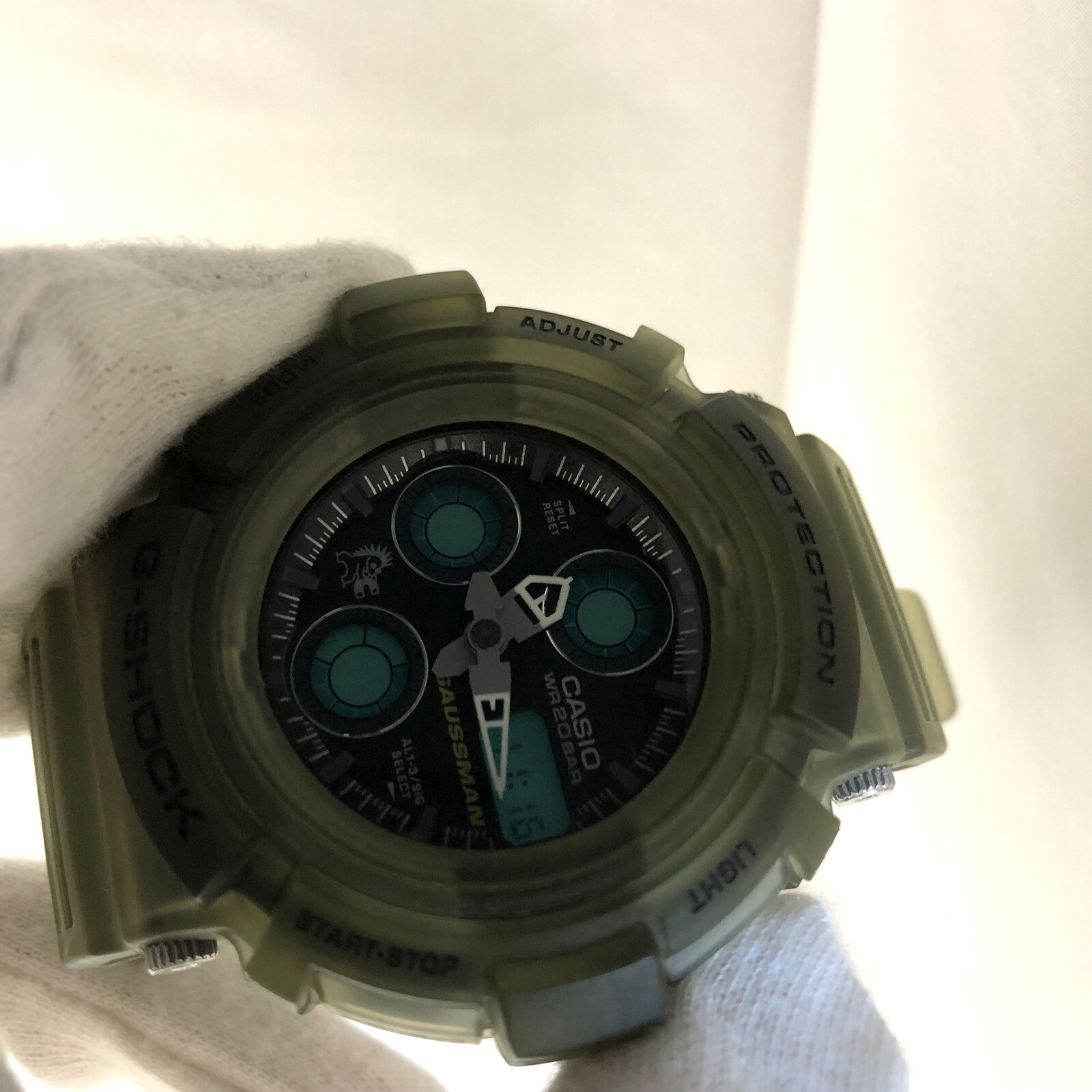 G Shock ジーショック Casio カシオ 腕時計 Aw 570ms ガウスマン Gaussman Men In Smoke メンインスモーク デジアナ アナデジ ハリモグラ クリア スケルトン メンズ T東大阪店 Itu3jj1pfn3n 中古 Ry4844 septicin Com