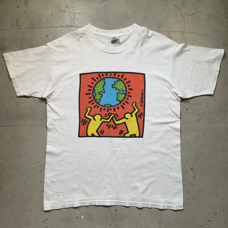 Keith Haring 90 S キースへリング Pop Shop アートtシャツ Earth Day 染み込みプリント ポップアート Usa製 三国ケ丘店 Itqqi1ok2nws 中古 Rm1871h Fmcholollan Org Mx