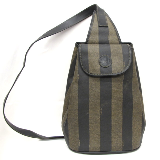 Next51 Higashiosaka 246160 Made In Fendi Bag One Higashiosaka 246160 Made In Fendi Bag One Shoulder Pecan Stripe Khaki Black Lady S Italy