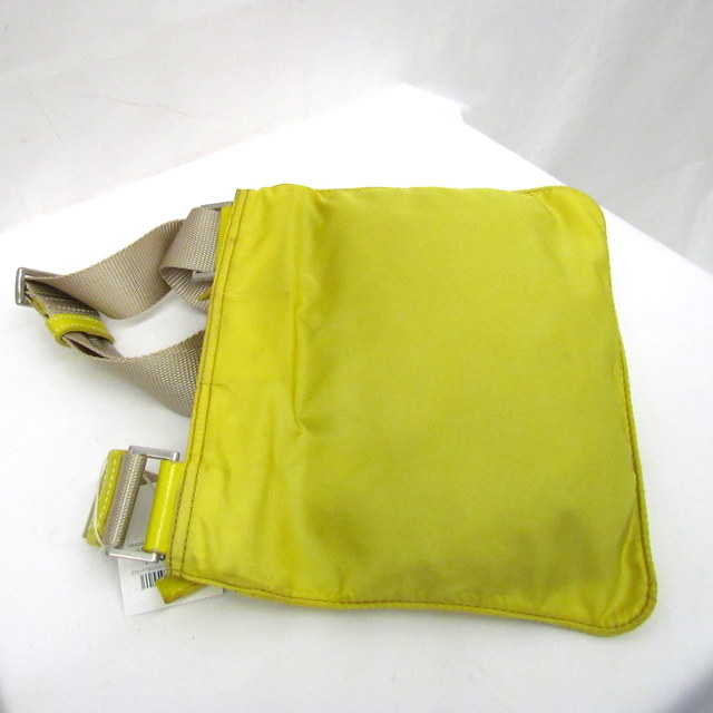 ナイロン スリングバッグ プラダ レディース ショルダーバッグ かばん Prada バッグ オンライン イエロー Prada スクエア 鞄 東大阪店 Next51店 送料無料キャンペーン 送料無料 送料込 期間限定 Used 未使用品 ヴィンテージ 多数取扱中