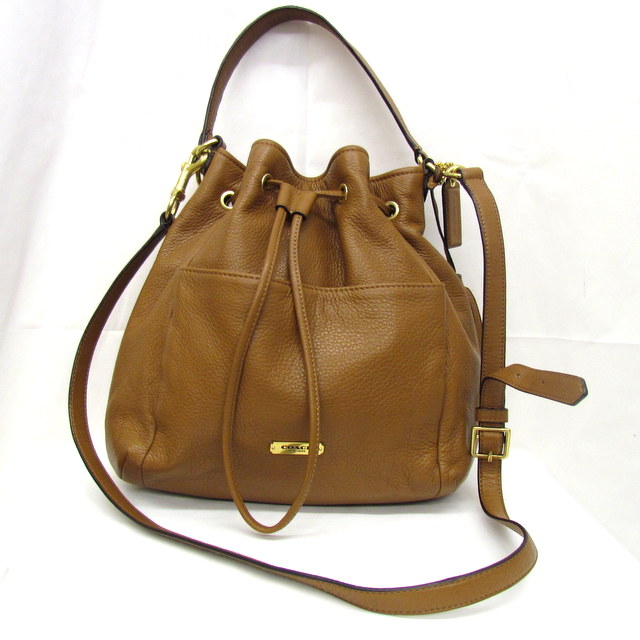 Take Coach Bag Shoulder Handbag 2way Slant Drawstring Purse Tassel Brown Leather F27003 A1461 Lady S Higashiosaka 268254 Take Coach Bag Shoulder Handbag 2way Slant Drawstring Purse Tassel Brown Leather F27003 A1461 Lady S Higashiosaka 268254