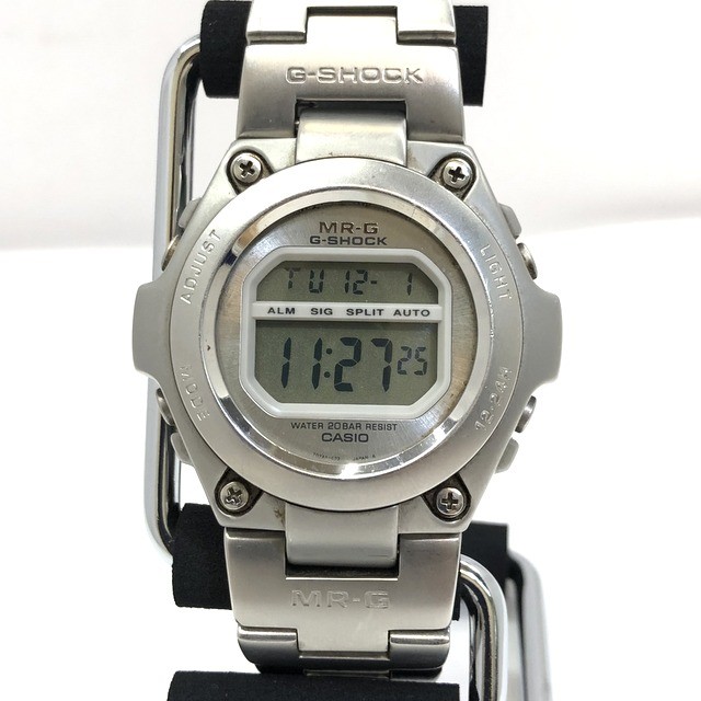 お得セット ジーショック G Shock Casio Ry3996 Itekpljxlfrj 中古 T東大阪店 チタン ビジネス メンズ 希少 レア フルメタル シルバー ラウンドフェイス クォーツ デジタル Mr G Mrg 100 腕時計 カシオ N7plnufvazds Adrm Com Br