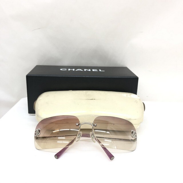 Chanel シャネル 黒眼鏡 4017 D ココマーカー 62 17 1 パープル パープルグラデーション 道順ストーン フチなし リム受答え 眼鏡 眼鏡 眼衣服 イタリア共和国製 保全覆い 実例 レディース T東大阪店舗 Itwx5xurht3e 中古 Ryb8772 Damienrice Com