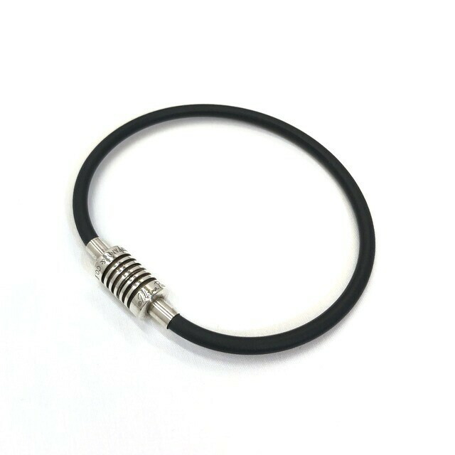 Tiffany Co ティファニー バングル ブレスレット パロマピカソ サーファー ラバー ブラック シルバー 925 アクセサリー メンズ レディース T東大阪店 Item752kbmnr 中古 Ryb8795 Psnedu Com