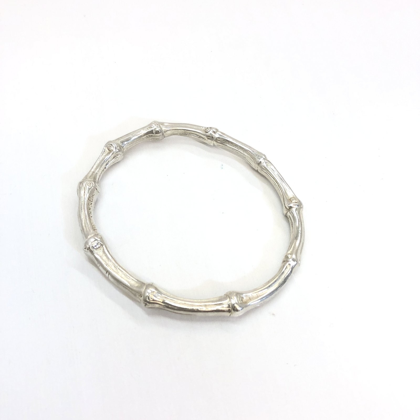 Tiffany Co ティファニー バングル バンブー 銀色 925 付属物 ほとんど19 5cm 取っとく甲殻 保存カバン レディース メンズ T東大阪店 It6qqc37panh 中古 Ryb9684 Slavatours Com