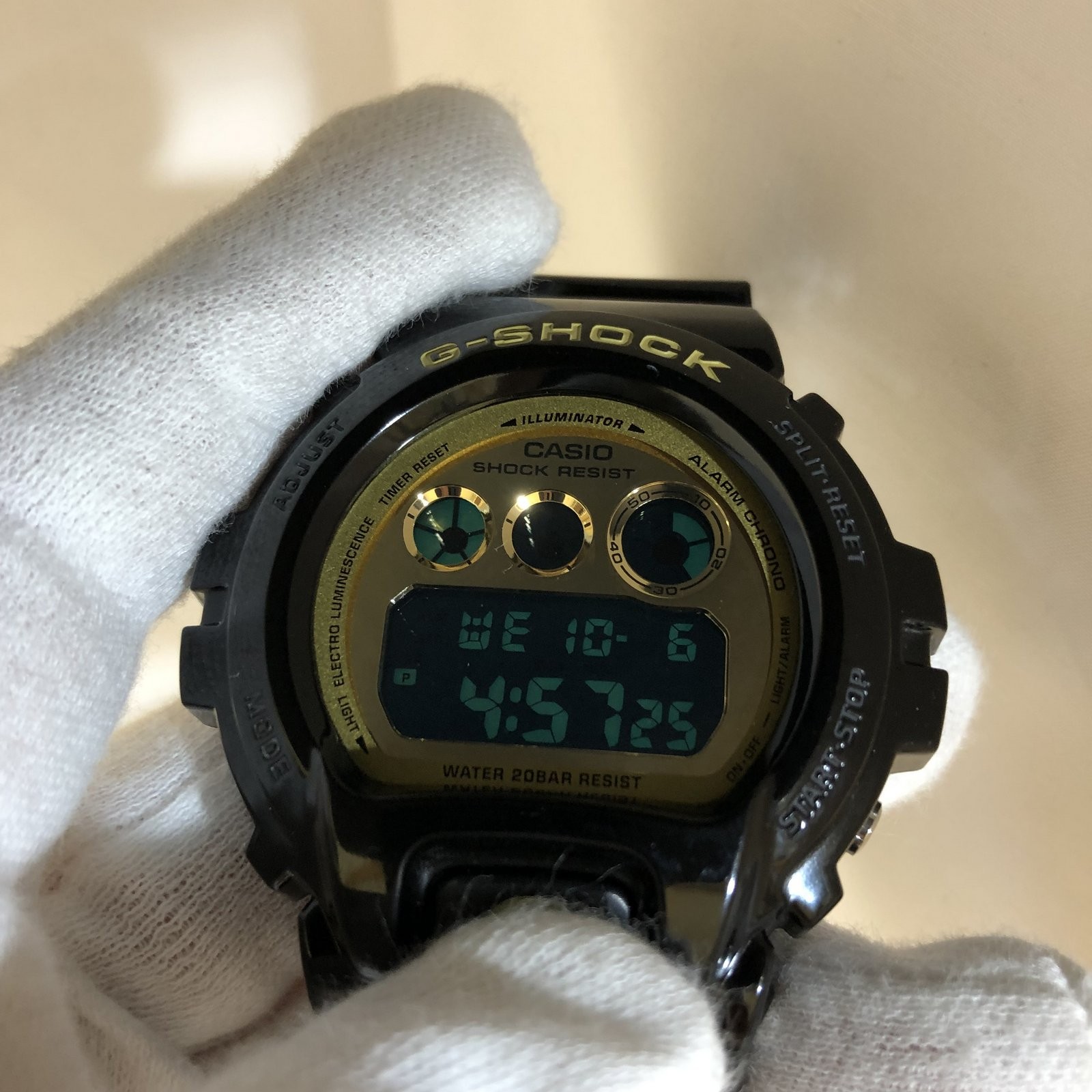 G Shock ジーショック Casio カシオ 腕時計 Dw 6900cb 1 三つ目 ブラック ゴールド クレイジーカラーズ Crazy Colors ミラー文字盤 ストリート メンズ 光沢 デジタル クォーツ T東大阪店 It1c3rswrzim 中古 Ry5388 Liceochiloe Cl