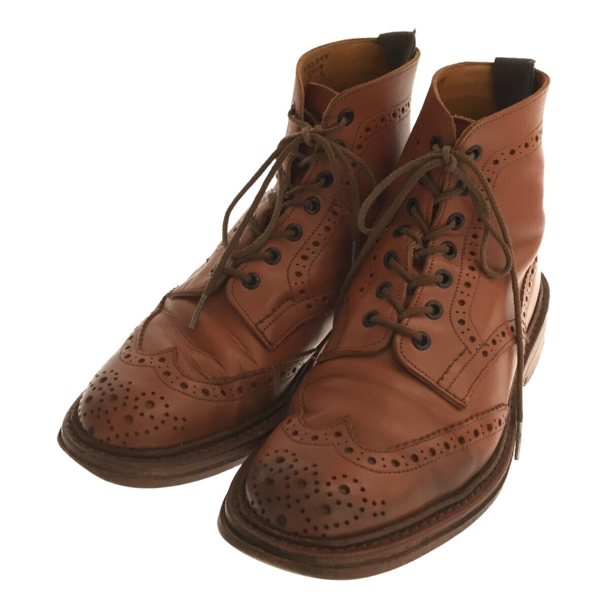 Tricker’s (トリッカーズ) M2508 MALTON カントリーブーツ UK6.5 点火装置赤銅色 Acorn Antique ウィングチップブーツ 三国ケ丘店 ITH0SSBTY2QF 【中古】 RM518AH