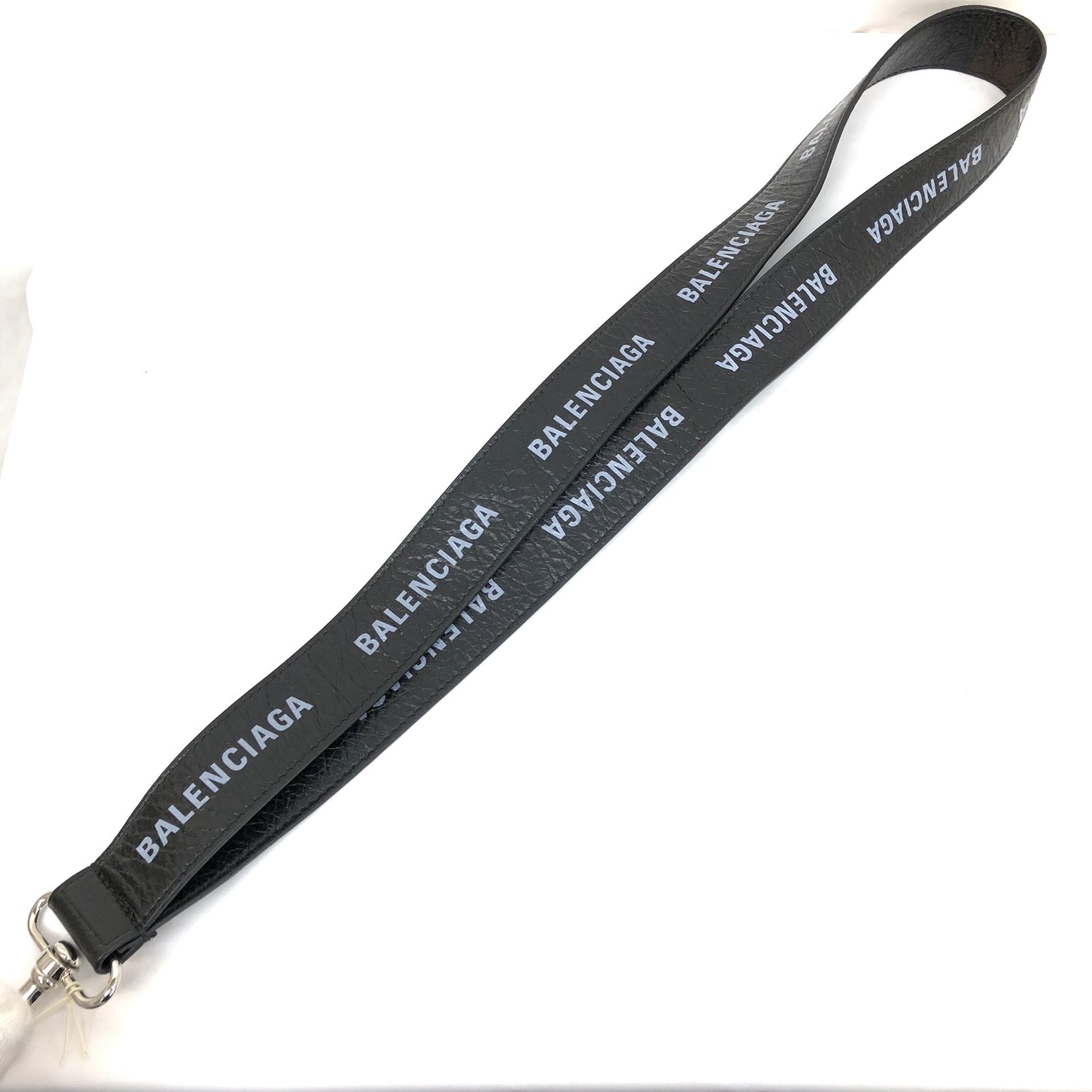 市場 BALENCIAGA 携帯ストラップ ロゴ ブラック キーホルダー ネック 市場 BALENCIAGA 携帯ストラップ ロゴ ブラック キーホルダー ネック