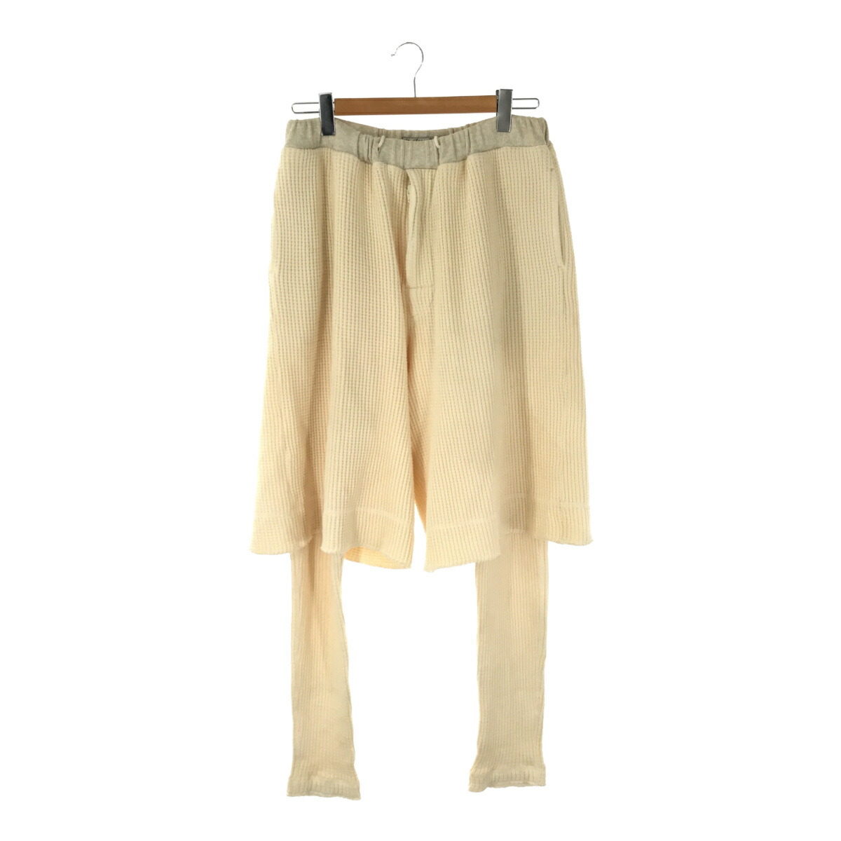 Sasquatchfabrix サスクワァッチファブリックス LAYERD WAFFLE PANTS BEIGE ワッフルレイヤードパンツ 白いこと メンズ 貝塚店 IT33XSNQ1RG4 【中古】 RK1433M