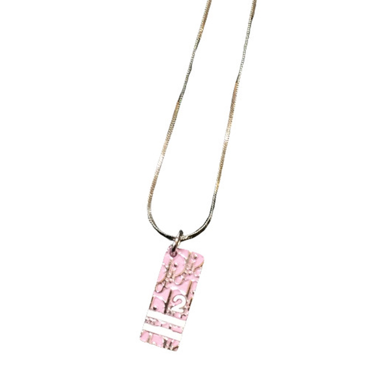 美品・Diorロゴ ピンクペンダントネックレス・箱保存袋付き 楽天市場】Dior【ディオール】ロゴ ネックレス ピンク ライン