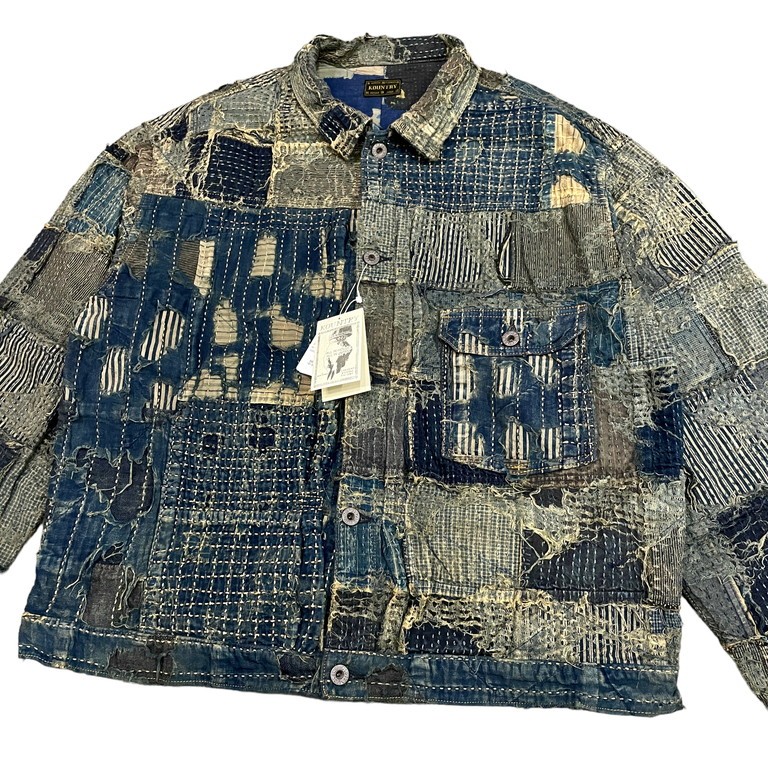 ヴィンテージKAPITAL KOUNTRY BOROユーズド加工シャツジャケット ヴィンテージKAPITAL KOUNTRY BOROユーズド加工シャツジャケット