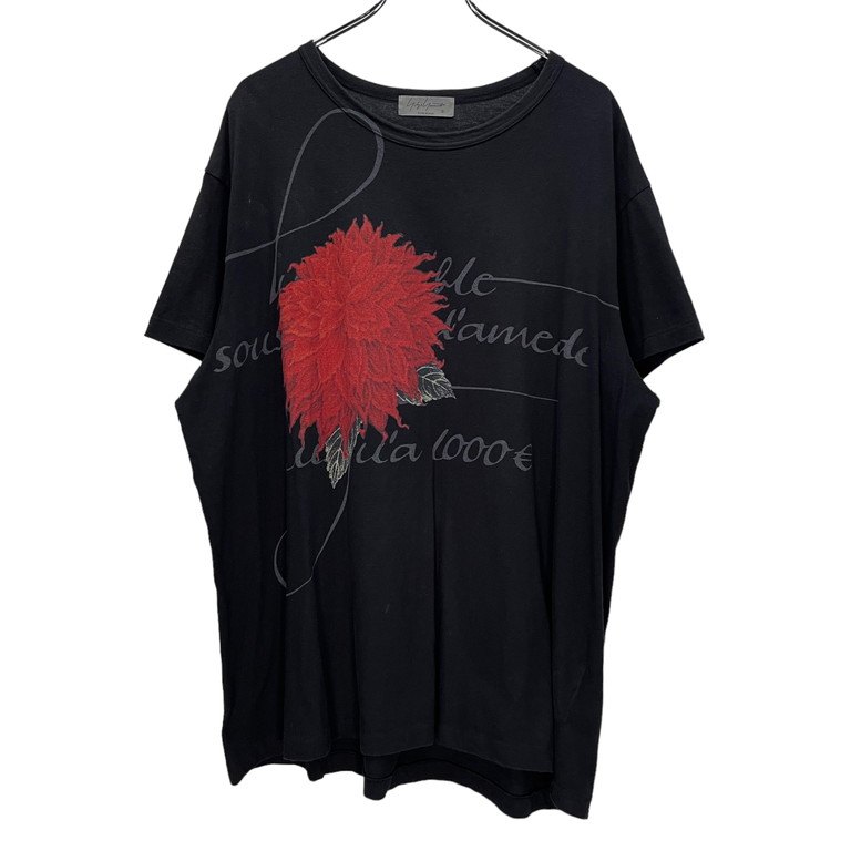 【Yohji Yamamoto】POUR HOMMEバックプリントカットソー 21ss yohji yamamoto pour homme 黒 バックプリントシンプル