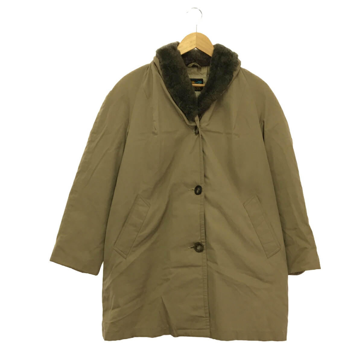 EDDIE BAUER エディーバウアー 60's~ ギャングダウンコート ダウンジャケット 日の出タグ アウター レディース ベージュ 12 XL～ 古着 VINTAGE ヴィンテージ アメカジ 三国ケ丘店 ITFCYT56SA5R 【中古】 RM0012V｜NEXT51店 12,880円