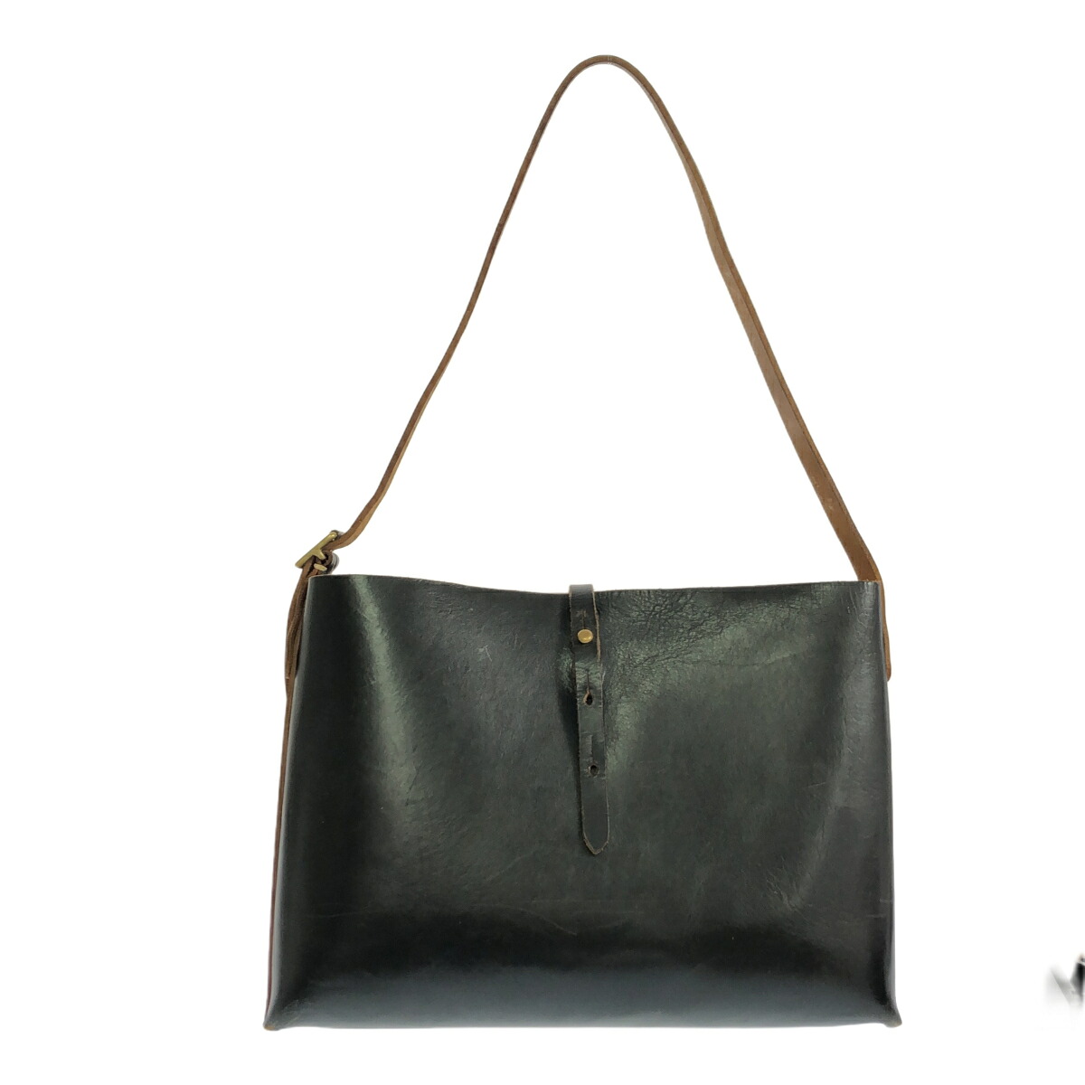 CHARLIE BORROW チャーリーボロウ 連合王国製 GAME BAG レザートートバッグ 競り合い御徒面子 革 メンズ ユニ一発やる 黒いこと BLK 黒 三国ケ丘店 ITHDH6CMONDK 【中古】 RM4415M