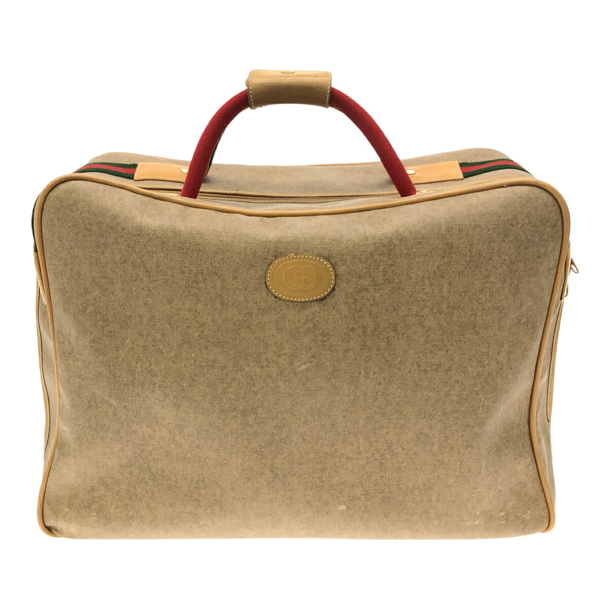 GUCCIPLUS オールドグッチ　トランクケース　ベージュ/ブラウン30*43 imgrc0109589842.jpg