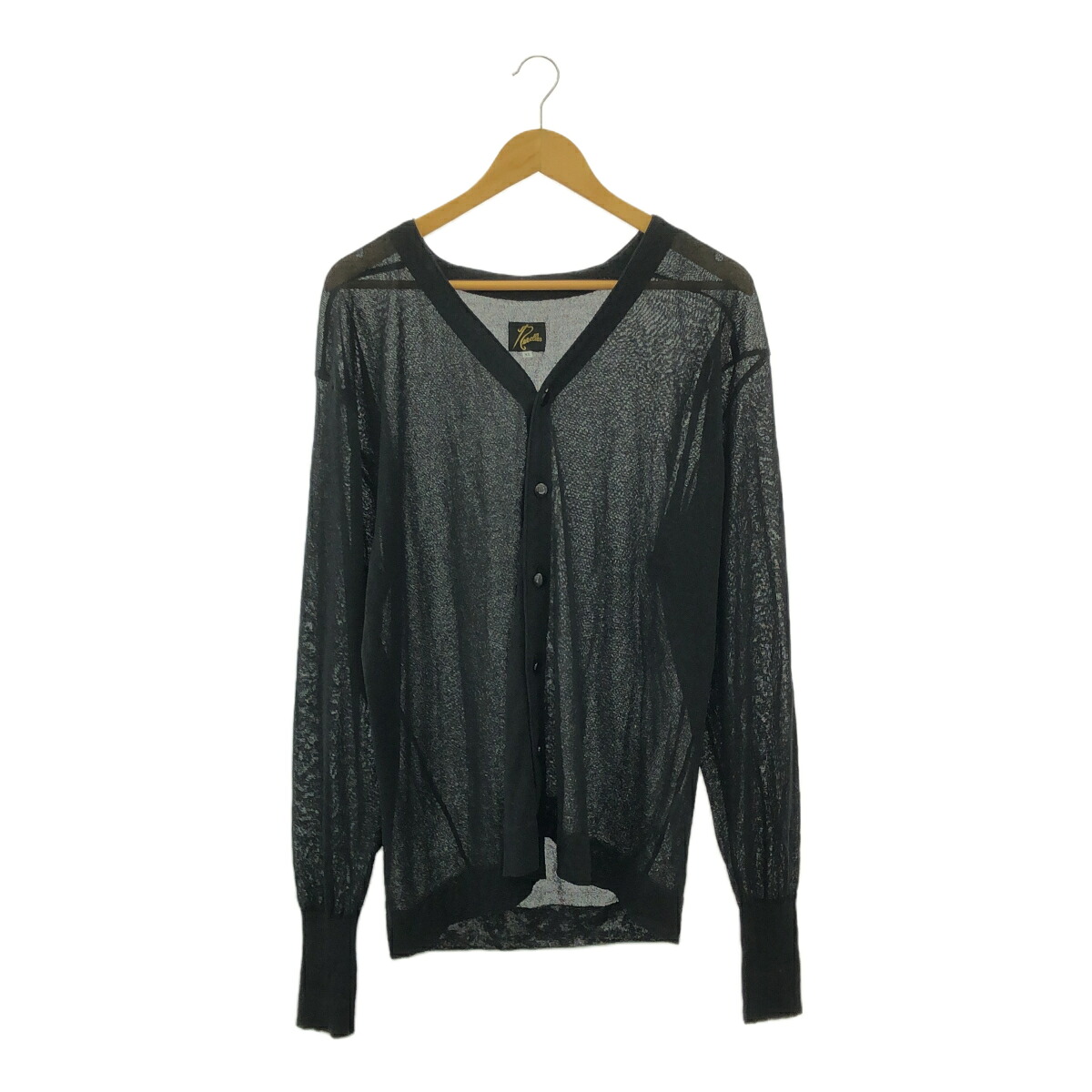 Needles ニードルズ サイズXL V Neck Cardigan Poly Mesh MR325 Vネック カーディガン メッシュ BLK ブラック 黒 メンズ 三国ケ丘店 ITPFKMZRQ4MQ 【中古】 RM4554M｜NEXT51店