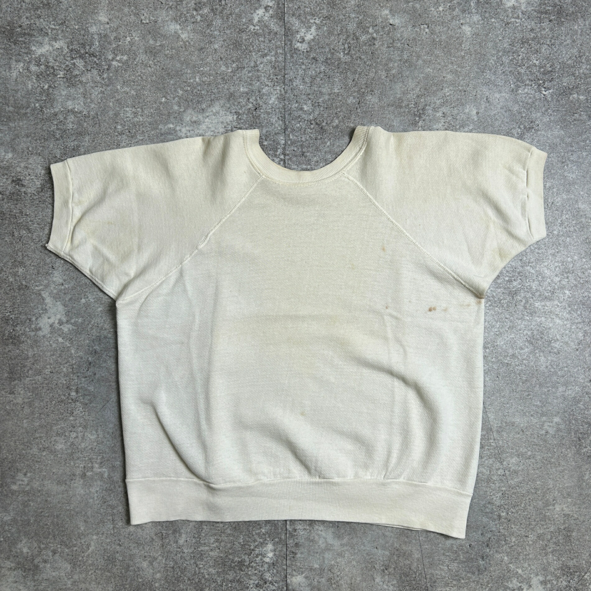 60s ヴィンテージ 半袖スウェット 筒リブ ラグラン ビッグサイズ VINTAGE 60's UNKNOWN ビンテージ スウェット 半袖 ラグラン 4本
