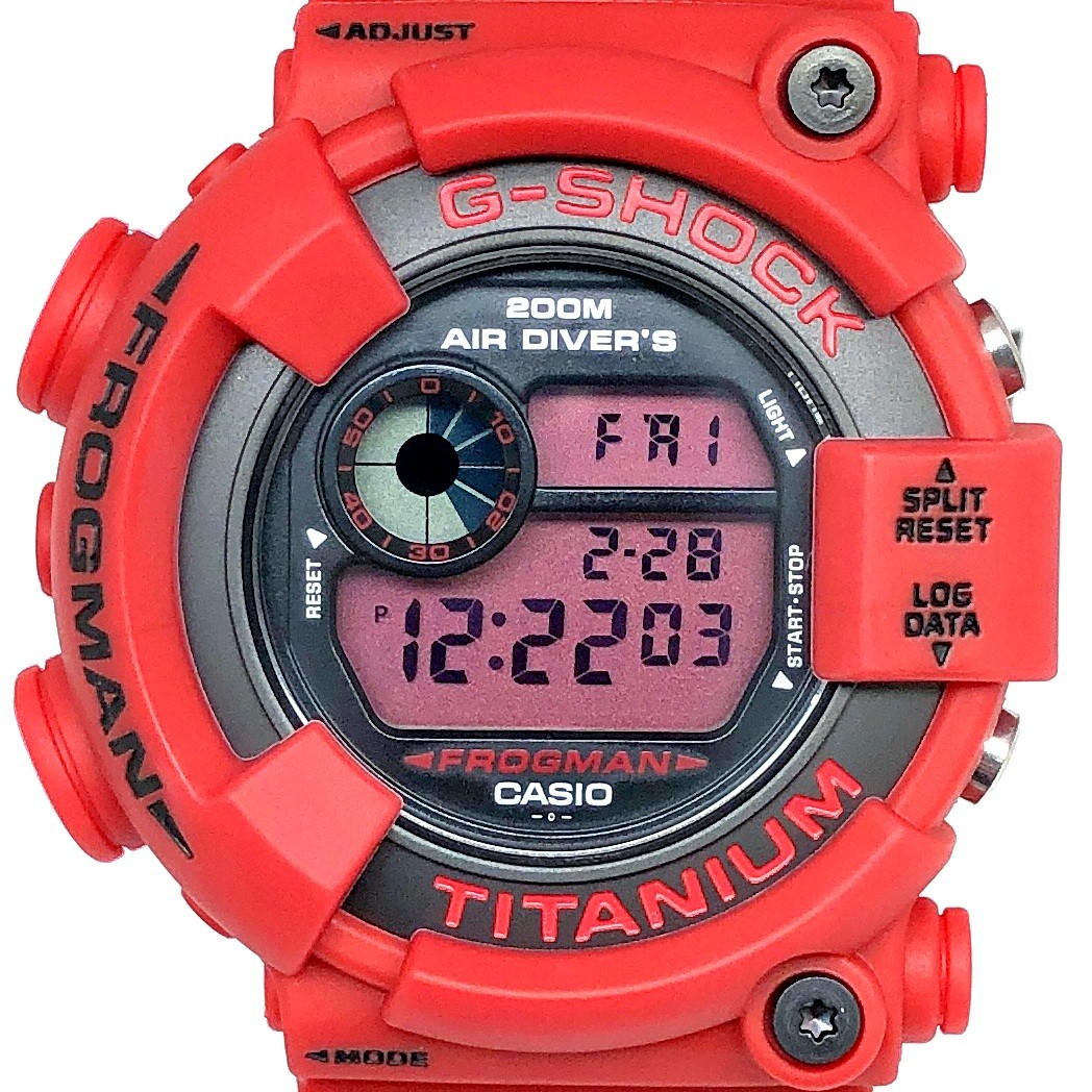 CASIO G-SHOCK フロッグマン DW-8200NT2-4JR 赤蛙 楽天市場】【中古】G-SHOCK DW-8200NT2-4JR フロッグマン 赤蛙復刻