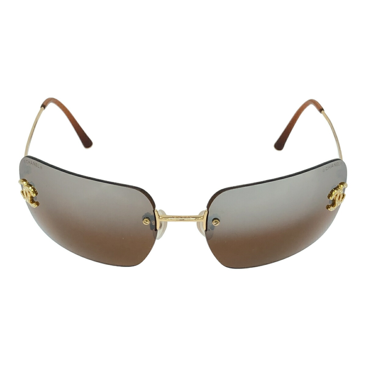 美品 シャネル 6008 ココマーク サングラス ブラウン 65□18 ケース付 楽天市場】【中古】CHANEL シャネル サングラス ココマーク
