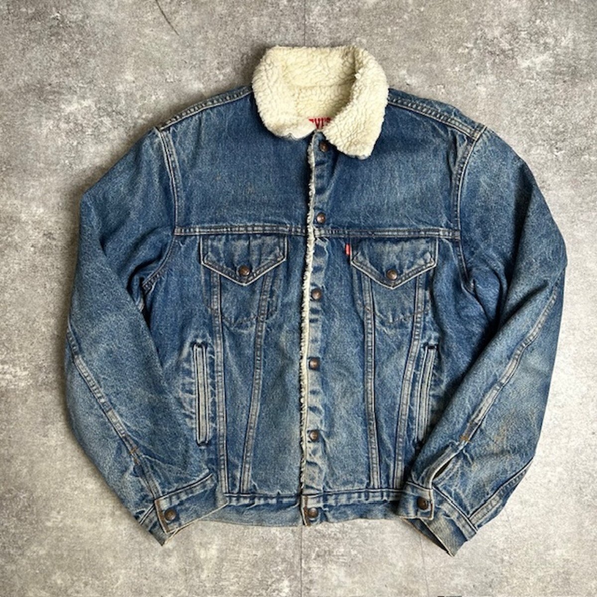 ’70s Levis Boa Denim Jacket Levi's 70's boa Denim Jacket Light blue size38 mens Used 1