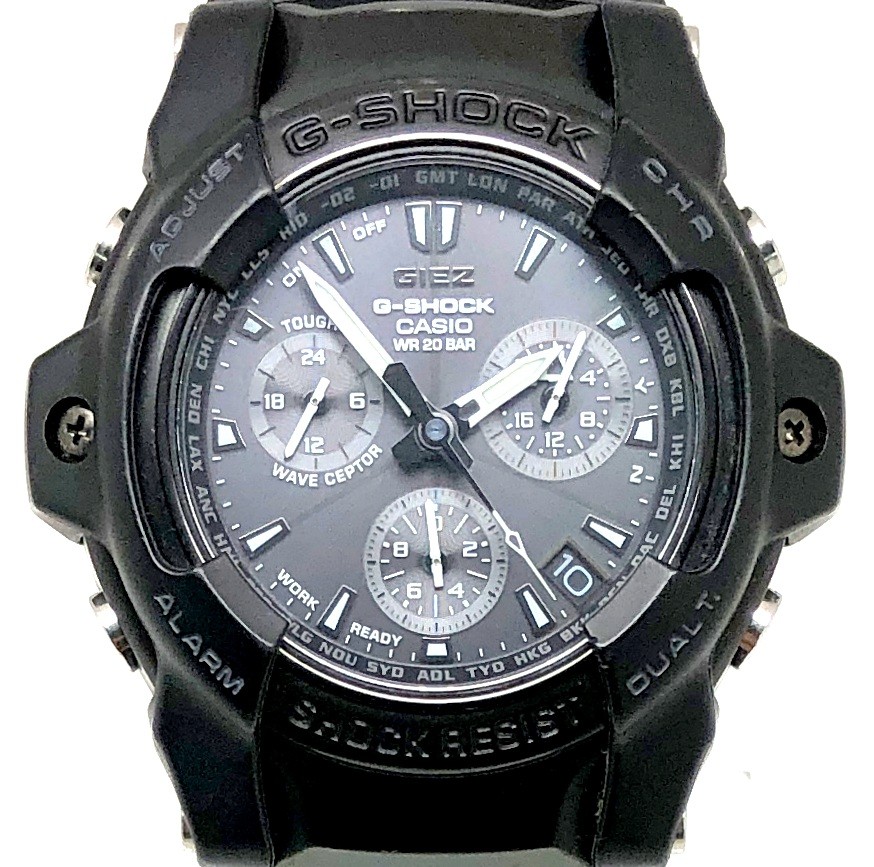 G-SHOCK　GS-1000D-1AJF　耐衝撃　電波　ソーラー　20気圧防水 楽天市場】CASIO カシオ Gショック GIEZ クロノグラフ GS-1000D