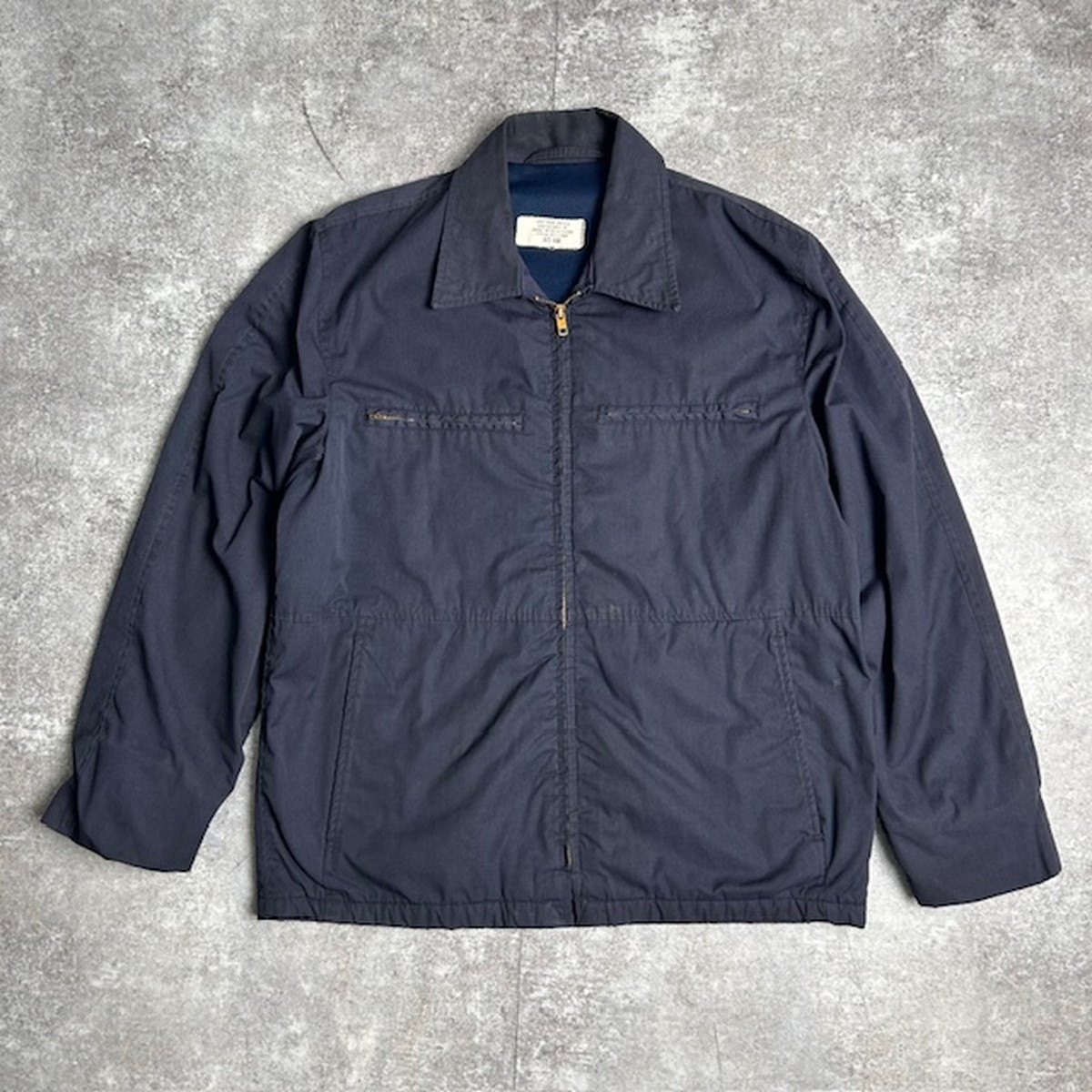 USN サブマリンジャケット 42R ブルー 米軍 実物 80年納品 U.S.NAVY 米軍実品 サブマリンジャケット ユーティリティー