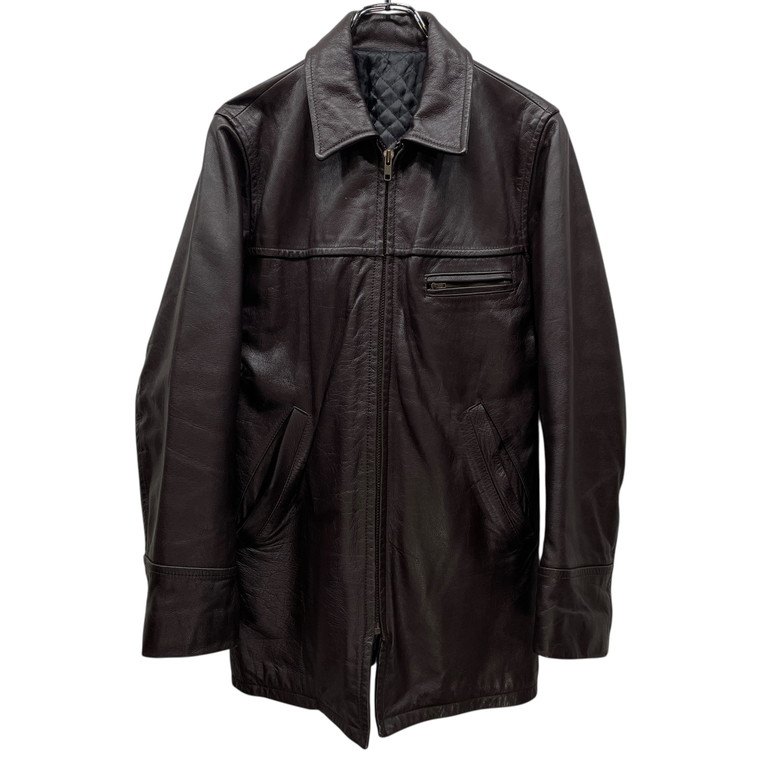 UNDERCOVER 96AW カウレザージップアップカーコート Archive 90s 初期 NOWHERE ジャケット ブルゾン アウター アンダーカバー メンズ 三国ケ丘店 ITR4DCRCGTFN 【中古】 RM4832I|NEXT51店