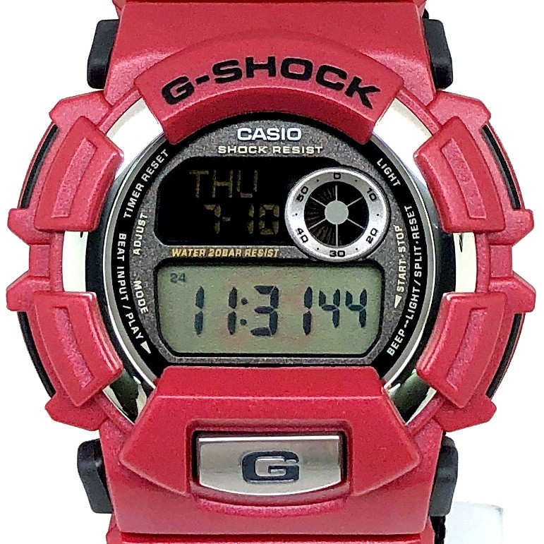 G-SHOCK ジーショック CASIO カシオ 腕時計 DW-9500HH-4T GMIX GROOVE TUNE TEAM SOUL Gミックス グルーヴチューン チームソウル クロスバンド BPMカウンター機能 レッド 1998年11月発売 三国ケ丘店 ITC00LR3XF2D 【中古】