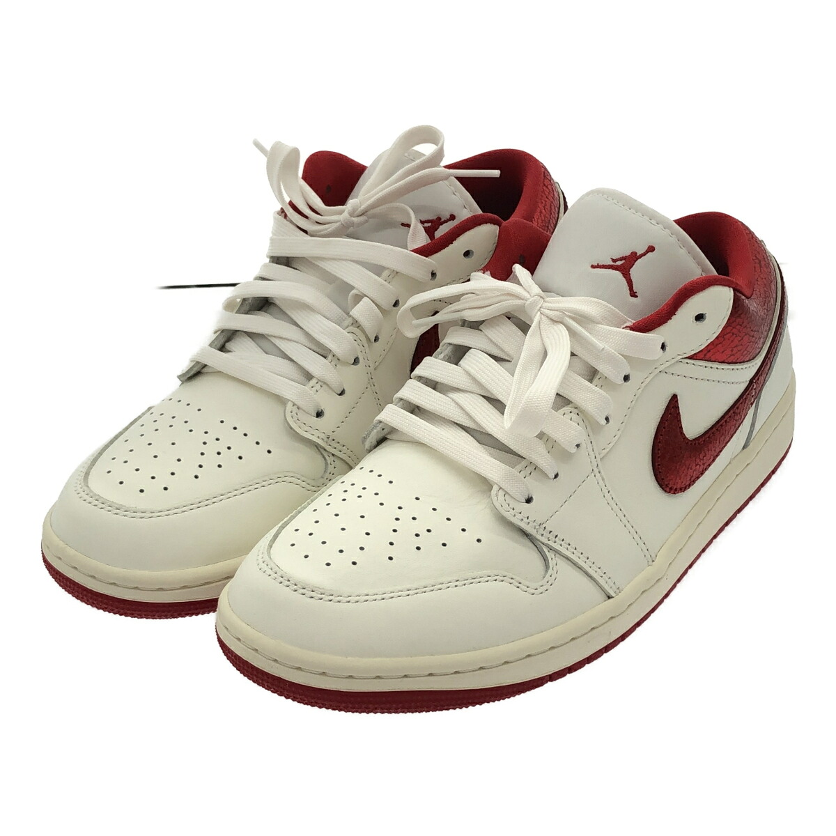 NIKE ナイキ 27.5cm WMNS AIR JORDAN 1 LOW CRACKED METALLIC RE HJ9338-106 ローカットスニーカー クラックド メタリック レッド 箱付き 三国ケ丘店 ITITDK1562Y8 【中古】 RM4896M｜NEXT51店