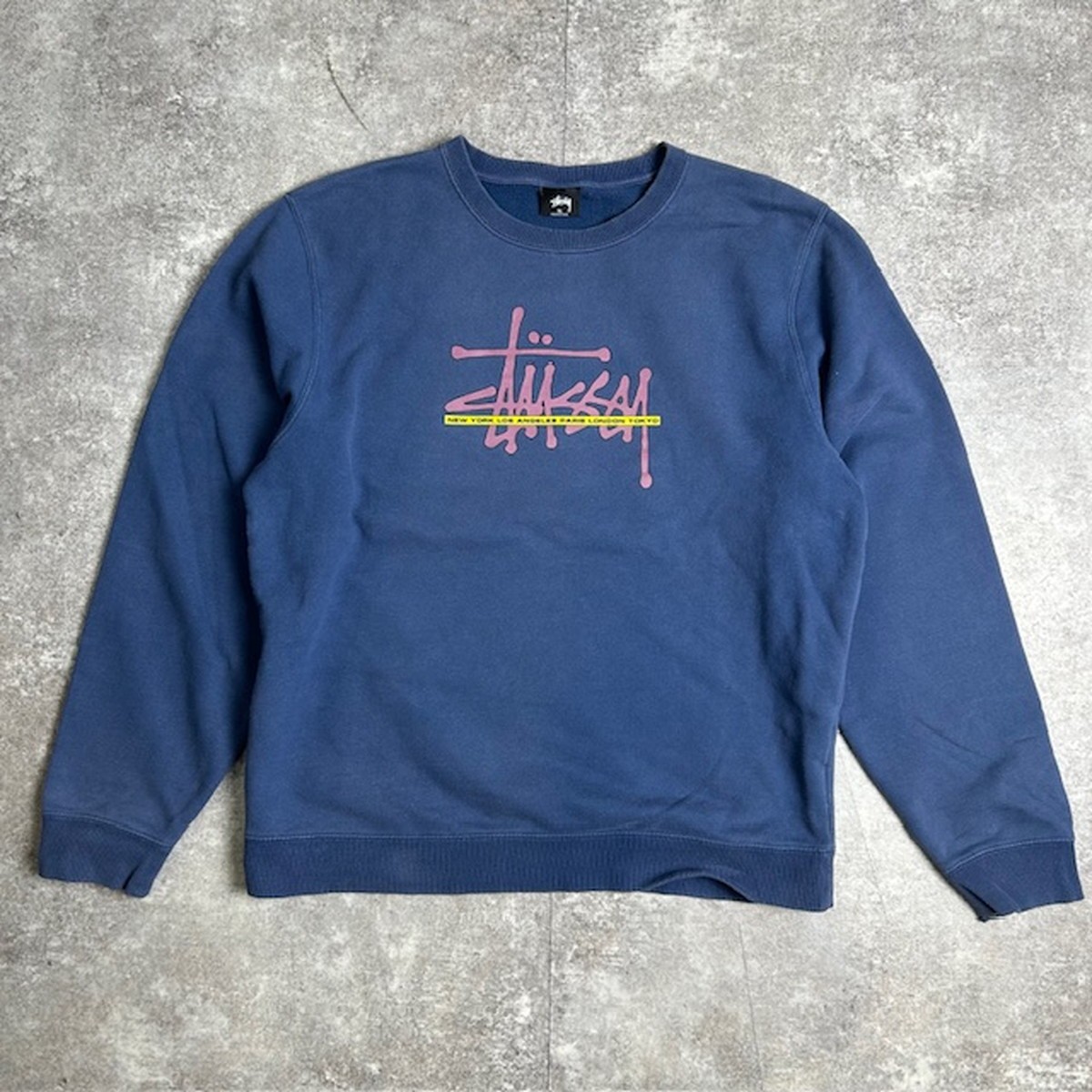 【大人気】ステューシー スウェット サイズM　シャネルロゴ ブルー USA製 楽天市場】ステューシー STUSSY グッチカラー シャネルロゴ