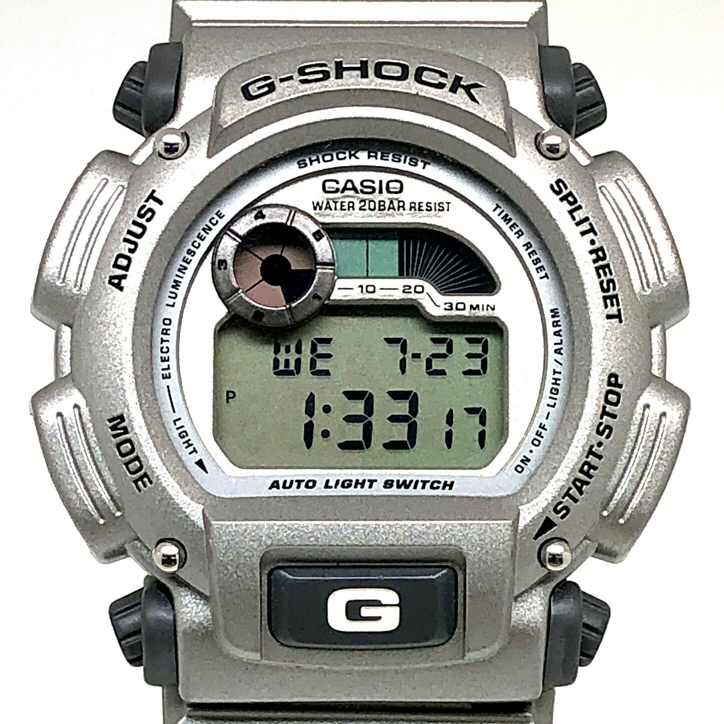 G-SHOCK ジーショック CASIO カシオ 腕時計 DW-9000AS-8BT X-tream Triple Crown エクストリーム トリプルクラウン ワールドカップ シルバー クロスバンド 1997年5月発売 三国ケ丘店 ITA2INJUV0QQ 【中古】