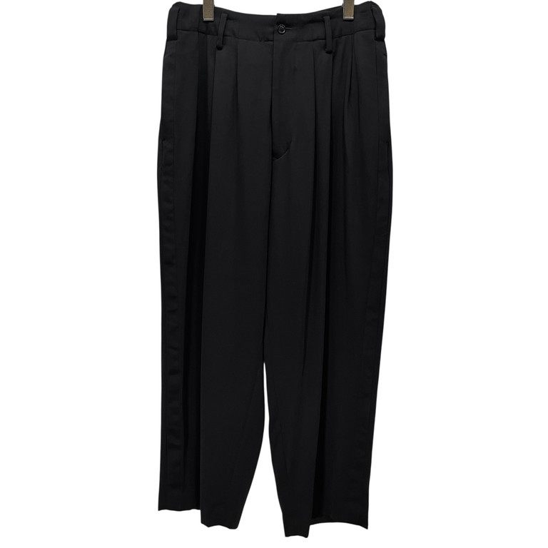 ヨウジヤマモトスラックス Yohji Yamamoto 美品 ヨウジヤマモト ウール100% センタープレス