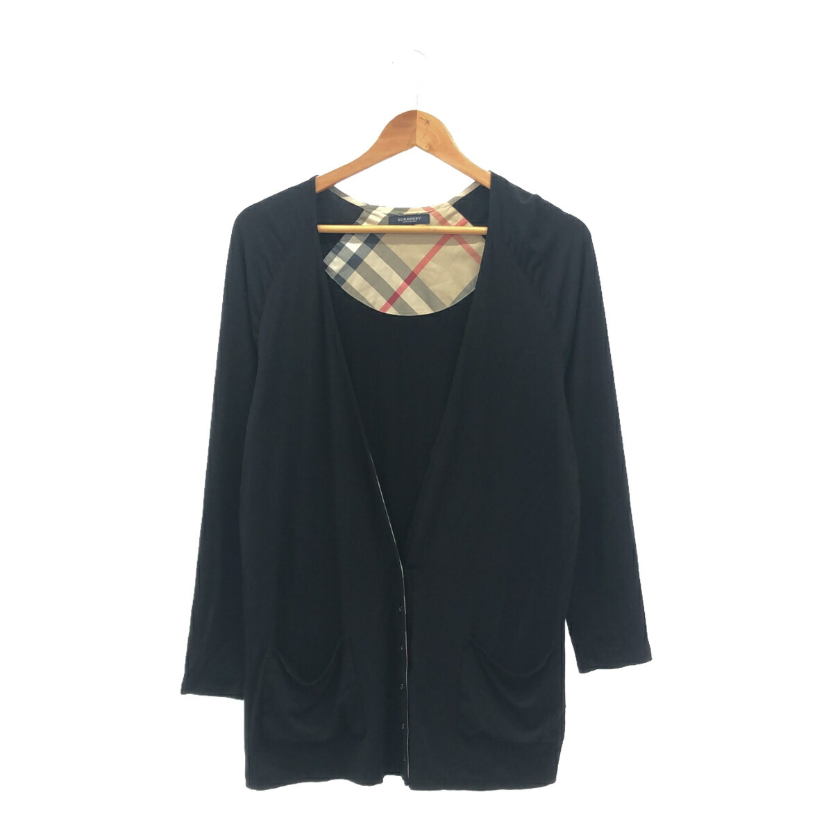 BURBERRY LONDON ウール カーディガン サイズ1 グレー ウールカーディガン (ミッドグレー) - ウィメンズ, ウール