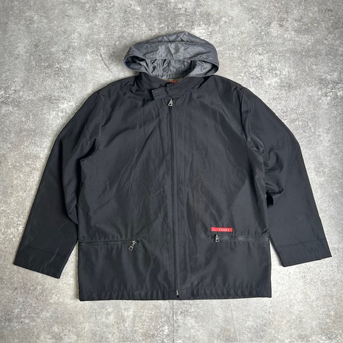 並行輸入品　美品　プラダ アディダス　ナイロンジャケット ブラック 先取り！adidas×プラダコラボ☆ユニセックスRe-Nylon トラック