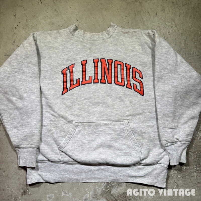 Champion 80\u0027s はやりっ児 リバースウィーブスウェット W/F ダブル人間の顔 ILLINOIS 分科大学 トリコタグ L USA製 三国ケ丘店 IT3JJDWCKQHG 【中古】 RM3307H