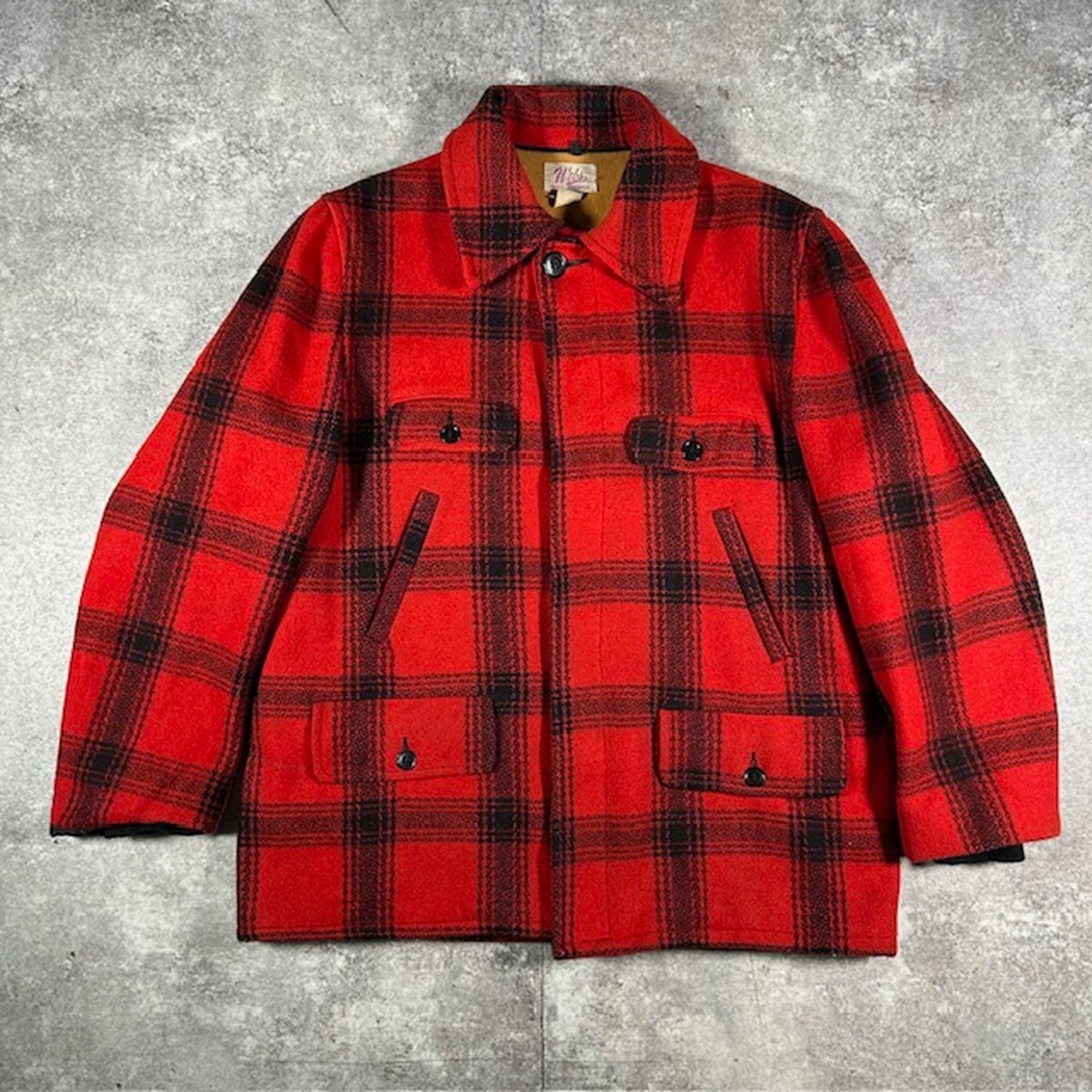 50's 60's Webs ハンティングジャケット レッド ブラック 赤 黒 vintage ヴィンテージ ウールジャケット 貝塚店 IT8IZLDEYAHE 【中古】 RK212KO｜NEXT51店 16,050円