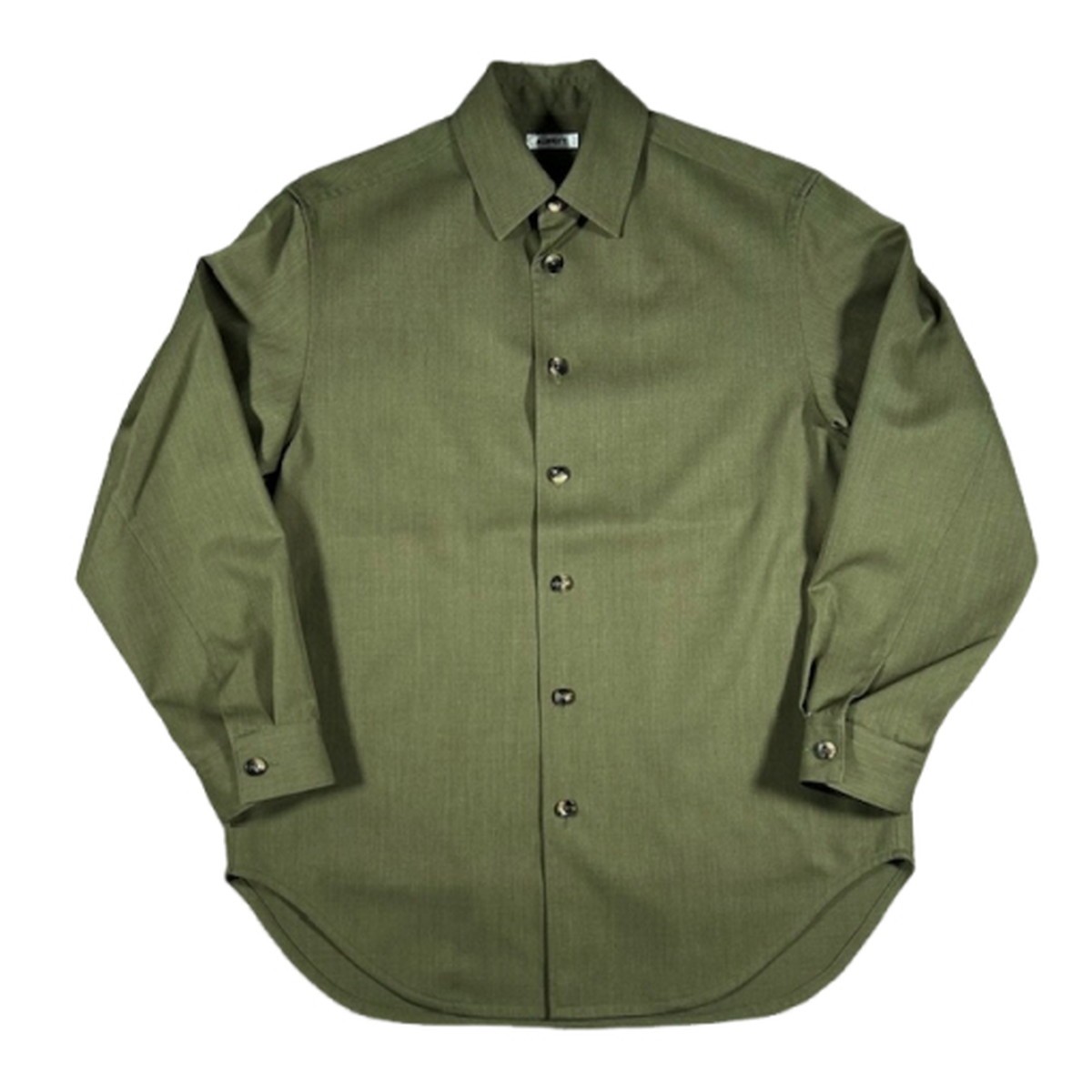 AUBETT オーベット 22SS MELANGE WOOL GABARDINE COACH JACKET ハイツイスト メランジウール ギャバジン コーチジャケット アウター メンズ 3 美品 オリーブ 貝塚店 IT7T3U7MAAUD 【中古】 RK2597D
