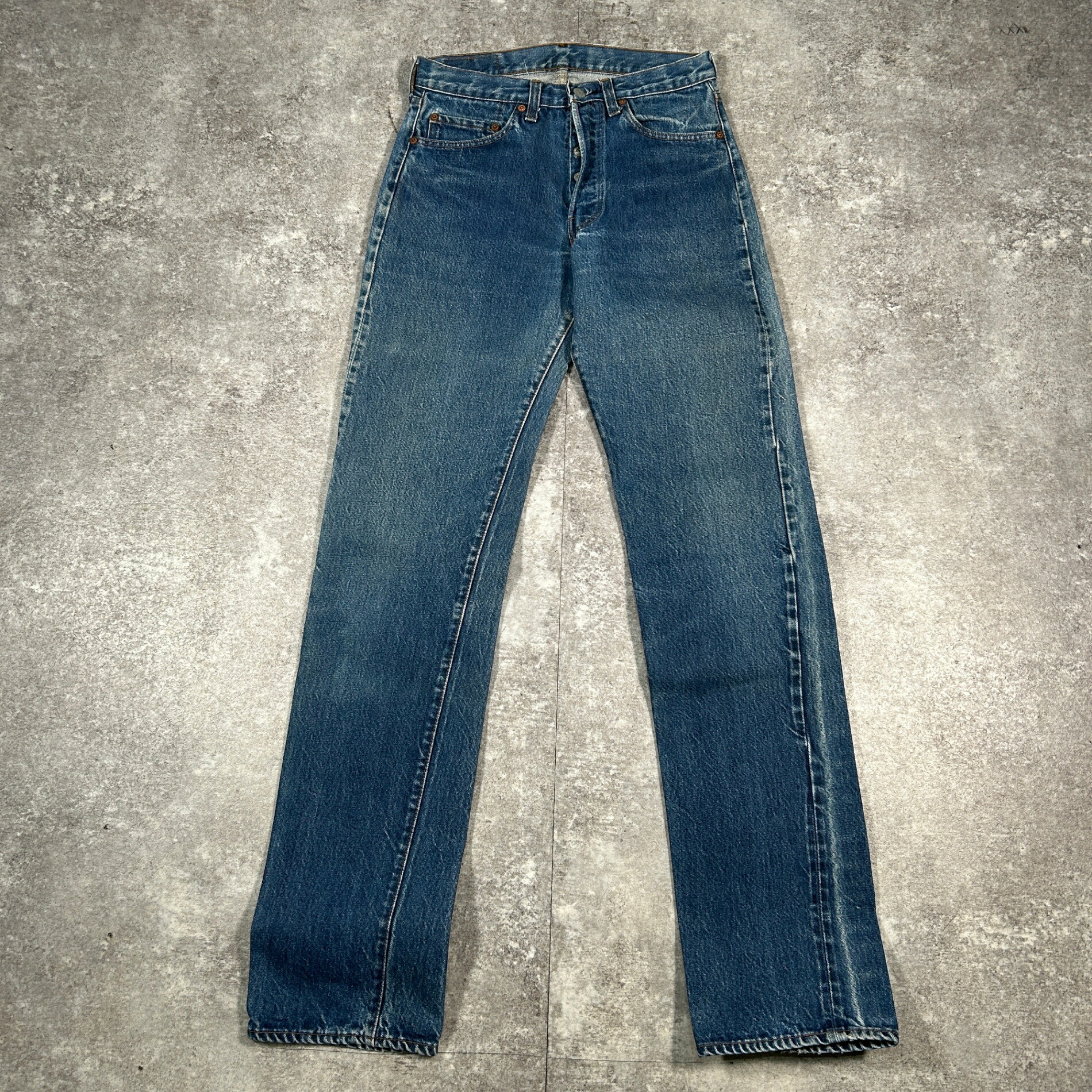 LEVI'S リーバイス ブルー コットン アメリカ製 501 赤耳 RED LINE W28 USA製 80's 80年代 vintage ヴィンテージ 刻印524 貝塚店 ITHKMSHO4G10 【中古】 RK249KO｜NEXT51店