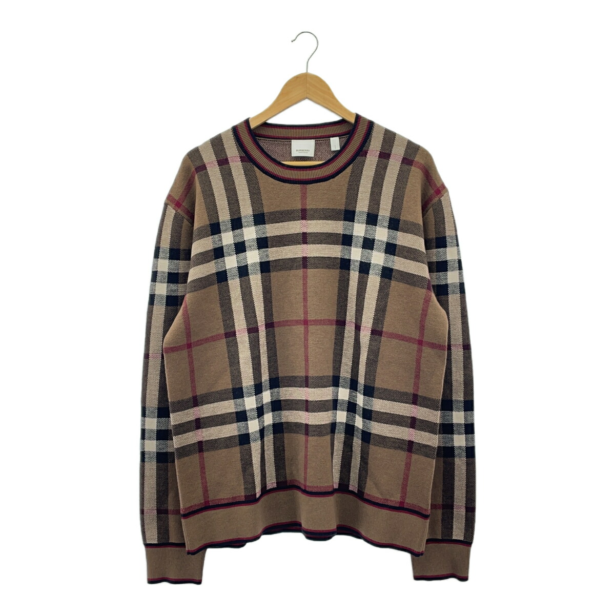 楽天市場】BURBERRY バーバリー ニット サイズ:L ノルディック柄 V
