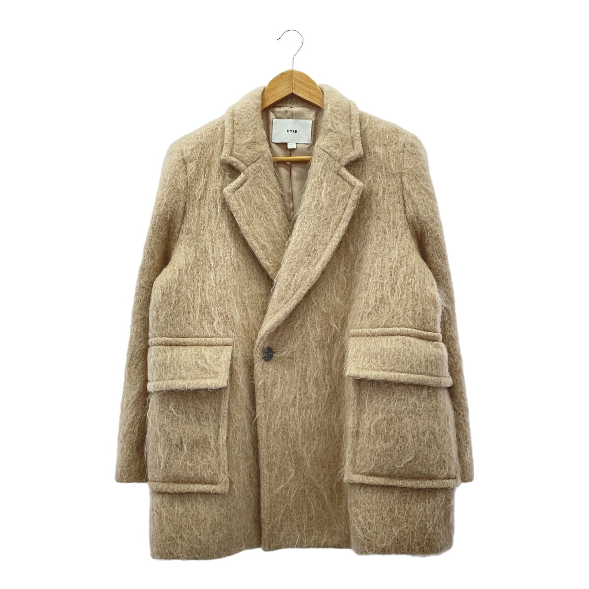 HYKE ハイク SUPER A MARKET別注 MOHAIR SHORT COAT スーパーエーマーケット モヘアショートコート 27041-0901 レディース サイズ01 日本製 アウター タグ付 三国ケ丘店 IT39MNCZY5EJ 【中古】 RM282V|NEXT51店