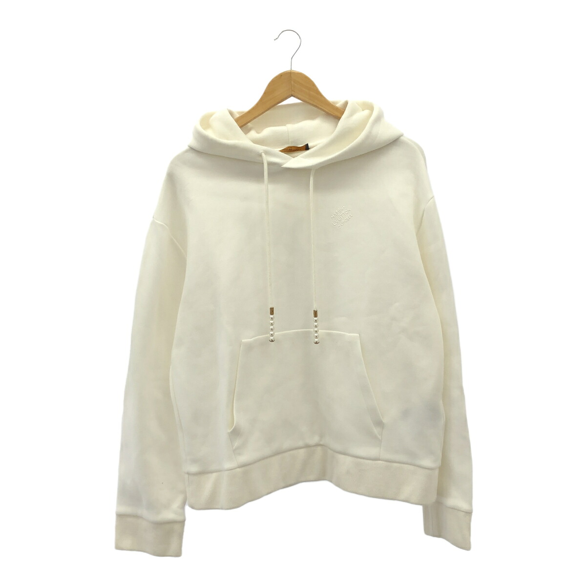LOUIS VUITTON ルイヴィトン 24SS エンブロイダードジャージーフーディ パール吊りひも RM241 CFJ HQY87W 大きさL 白いこと 三国ケ丘店 ITUK4C5EQHVU 【中古】 RM288V