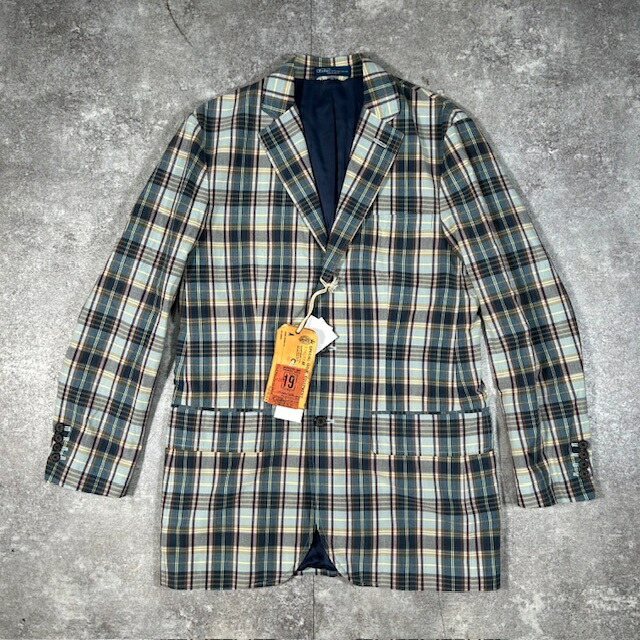 Polo Ralph Lauren ポロラルフローレン 照合のしるし柄 テーラードジャケット JKT アウター JK-RL-LM3118 マルチ色つや メンズ M マカオ製 引き船付き添い人 貝塚店 IT6FTI5HC5VK 【中古】 RK2685D