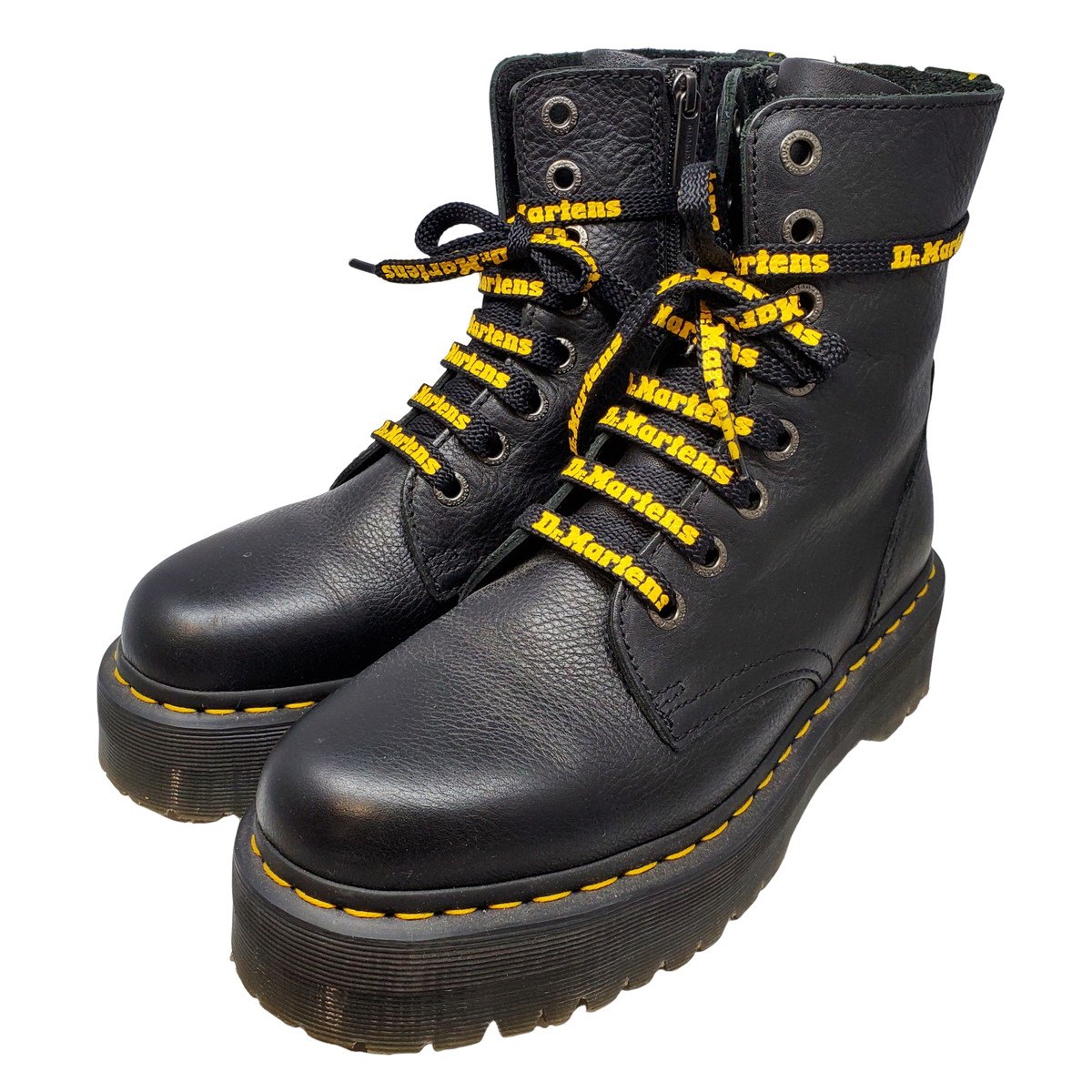 Dr.martens お医者さんマーチン QUAD RETRO JADON PISA 8 EYE BOOT ジェイドンIII 8大広間 メンズ ブーツ 26378001 UK7 黒いこと 貝塚店 ITNEAS2FRSRL 【中古】 RK2689D
