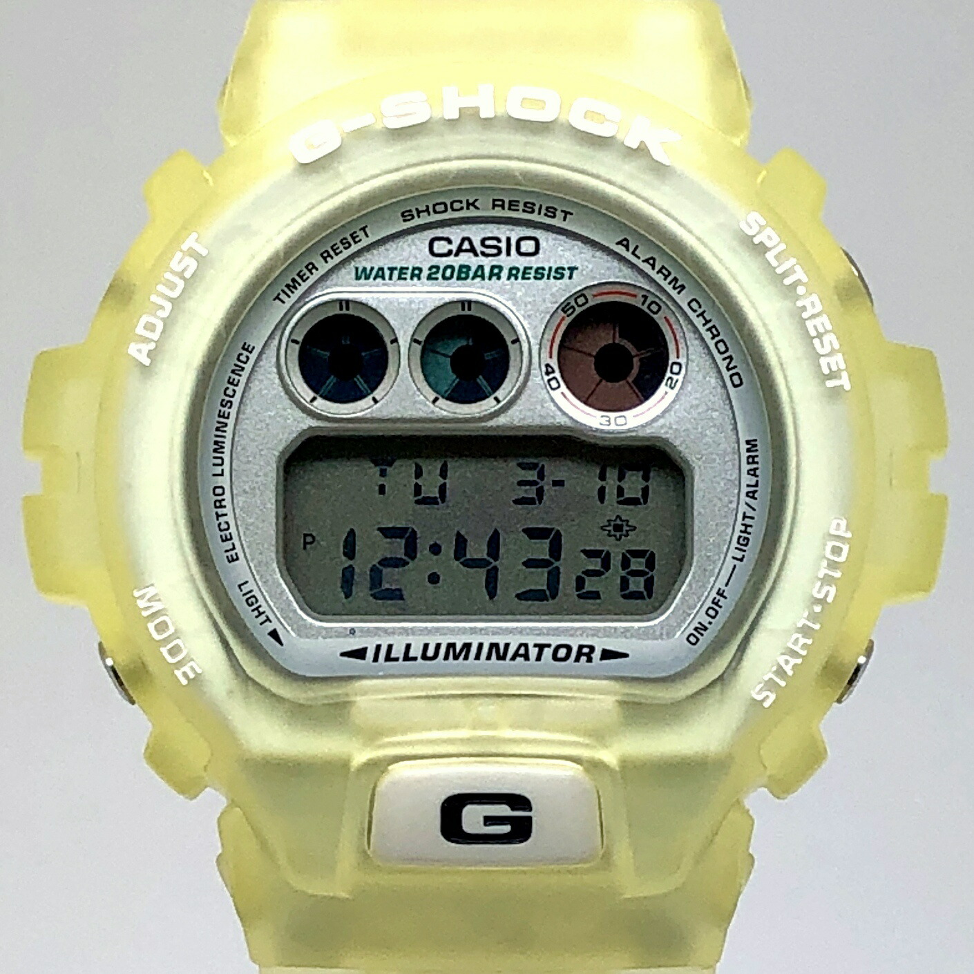 G-SHOCK ジーショック CASIO カシオ ウオッチ DW-6900K-8B 25th ANNIVERSARY Gぼうぜん自失25周年祝する 刷り直す版 イルカクジラモデル 伊勢丹押さえる海豚ダンス楽隊 協調主義模範例 イルクジ 白いことスケルトン 2007年5月発売 三国ケ丘店 ITPF9WXAXM5K 【中古】