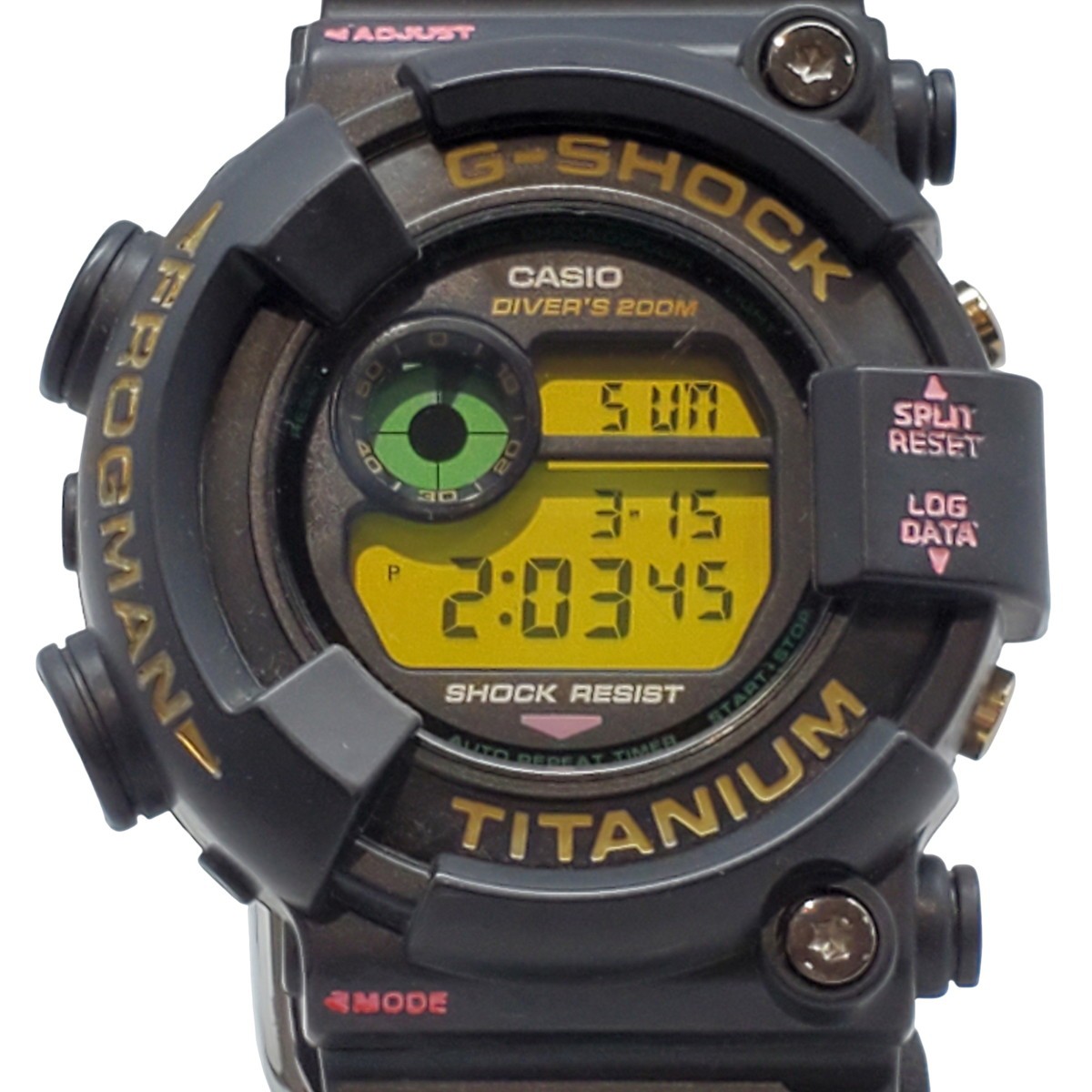 G-SHOCK ジーショック CASIO カシオ DW-8201NT 7th FROGMAN 7周年記念モデル フロッグマン デジタル クォーツ ショックレジスト 貝塚店 ITOSZ2Z1LNO8 【中古】|NEXT51店