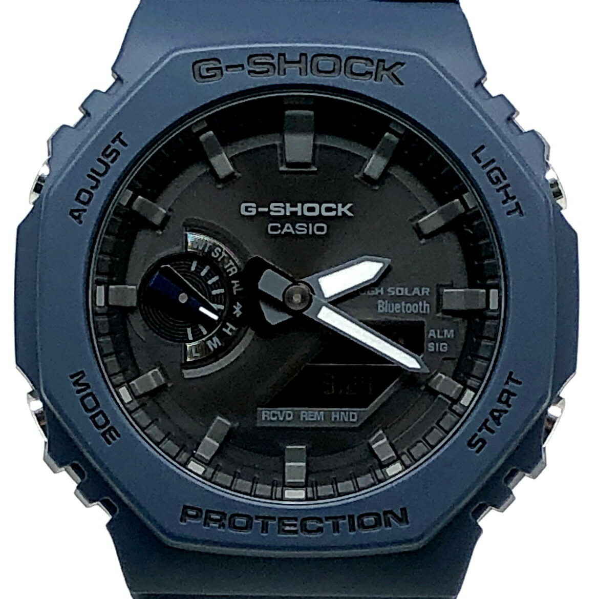 G-SHOCK ジーショック CASIO カシオ ウオッチ GA-B2100-2A 手ごわいソーラー Bluetooth積み上げる 可動性繋がり ダブルLEDともし火 カーボンコアガード社会システム オクタゴンケース カシオーク材 米国海軍 青み 2022年5月発売 三国ケ丘店 ITMH0UR14VMW 【中古】