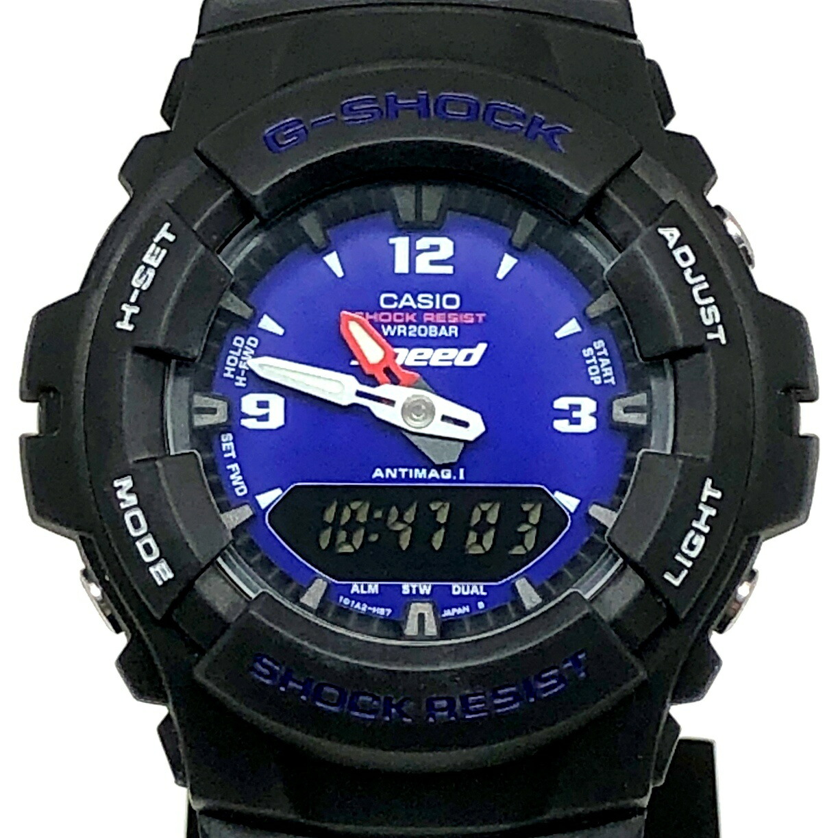 G-SHOCK ジーショック CASIO カシオ ウオッチ G-100 KIRIN Speed DAISUKE MATSUZAKA 麒麟 素早さ 松坂大輔 協調主義模範例 アナデジ 黒いこと 青み 押さえる5000本 非売品 2000年懸賞金当選品 三国ケ丘店 ITBRDTTL03OJ 【中古】