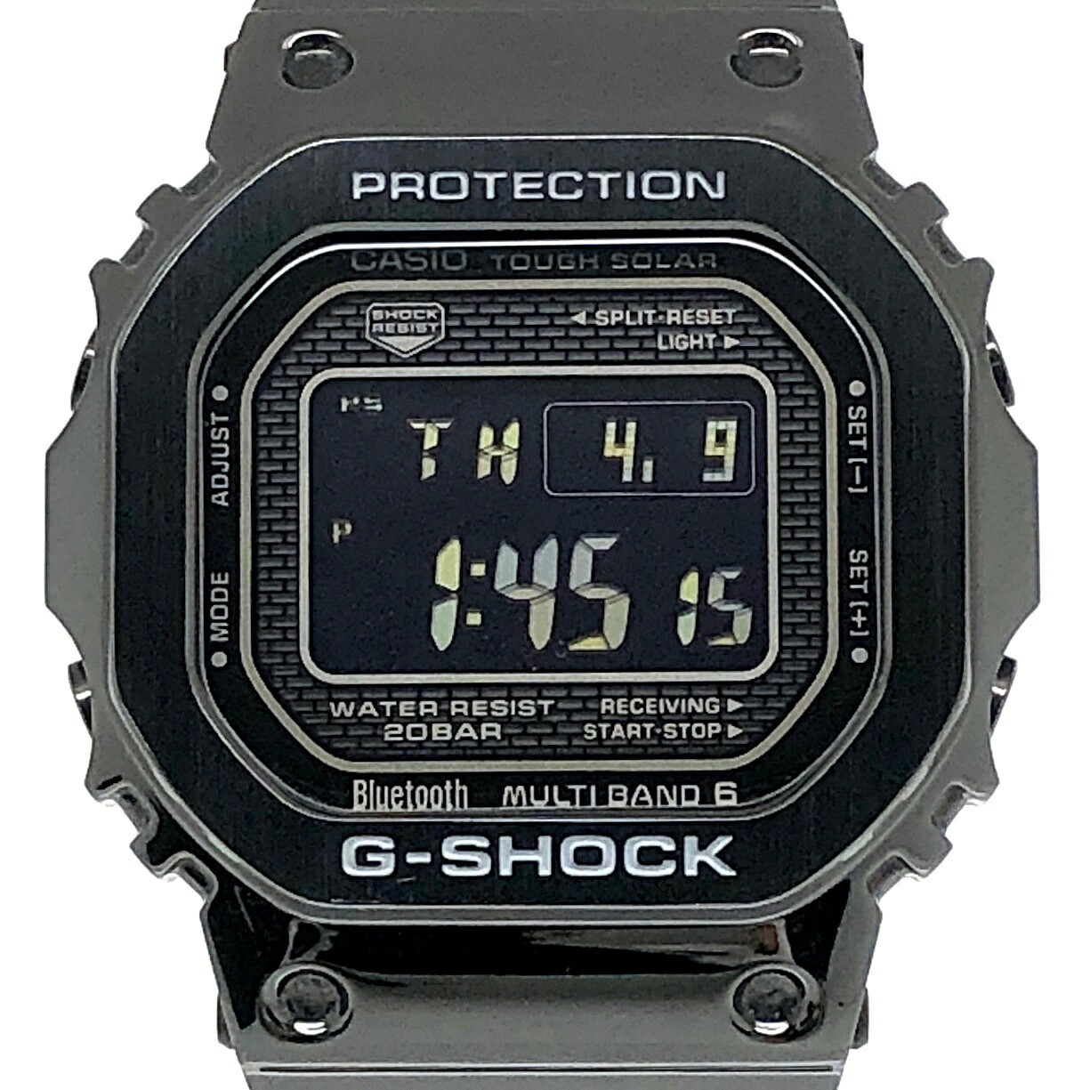 G-SHOCK ジーショック CASIO カシオ ウオッチ GMW-B5000GD-1 盛りだくさん金属元素 黒いことIP 電磁波ソーラー 高明快さLEDともし火 引っくり返す液晶 可動性繋がり Bluetooth積み上げる ねじ釘うしろ側 三国ケ丘店 ITSY5HJFINHC 【中古】