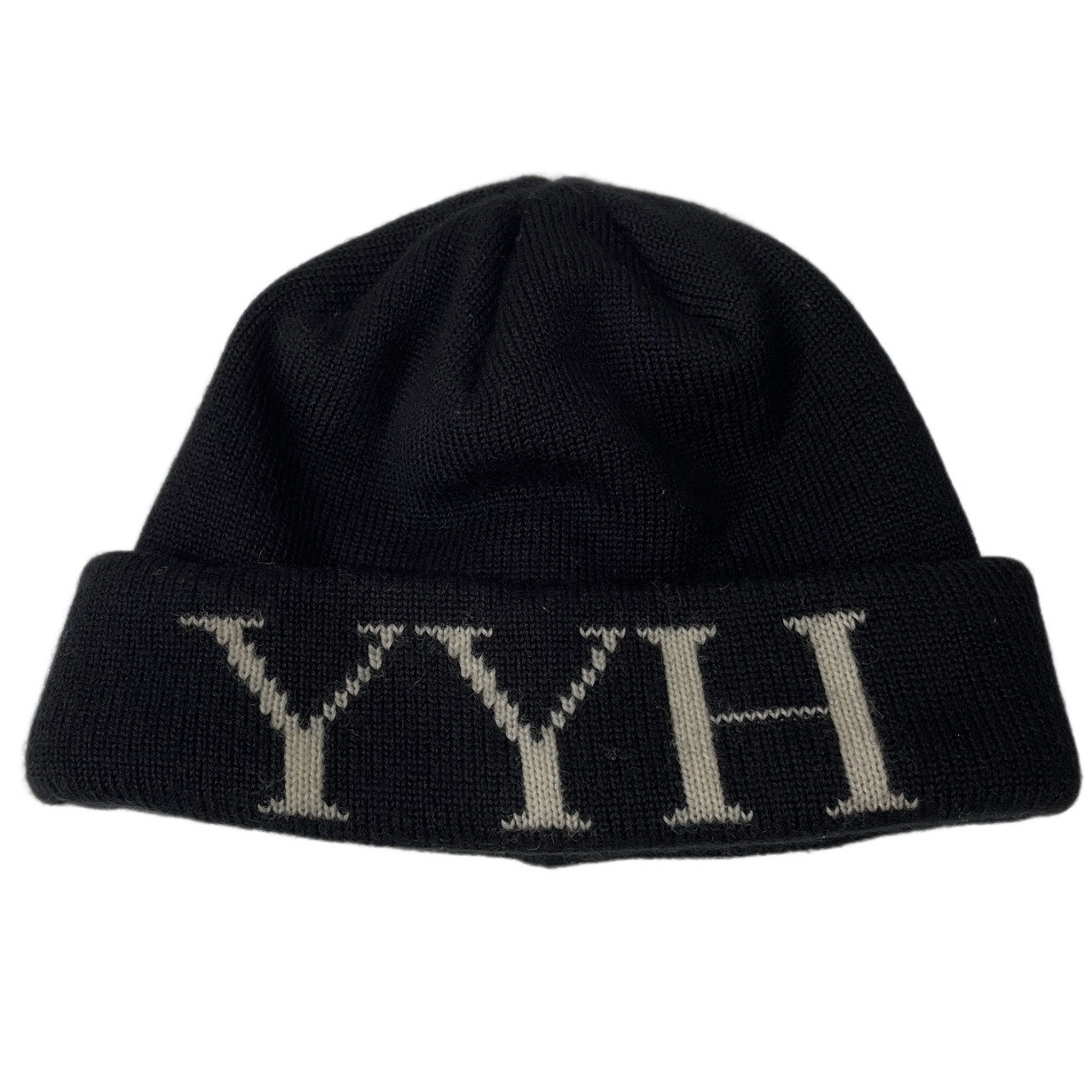 Yohji Yamamoto Pour Homme 10AW YYHロゴニットキャップ YOHJI YAMAMOTO THE MEN 4.1 2010 TOKYO ワッチキャップ かぶり笠 Archive 小物 服飾雑貨 ヨウジヤマモトプールオム メンズ 三国ケ丘店 ITQWG27DSH30 【中古】 RM5556I