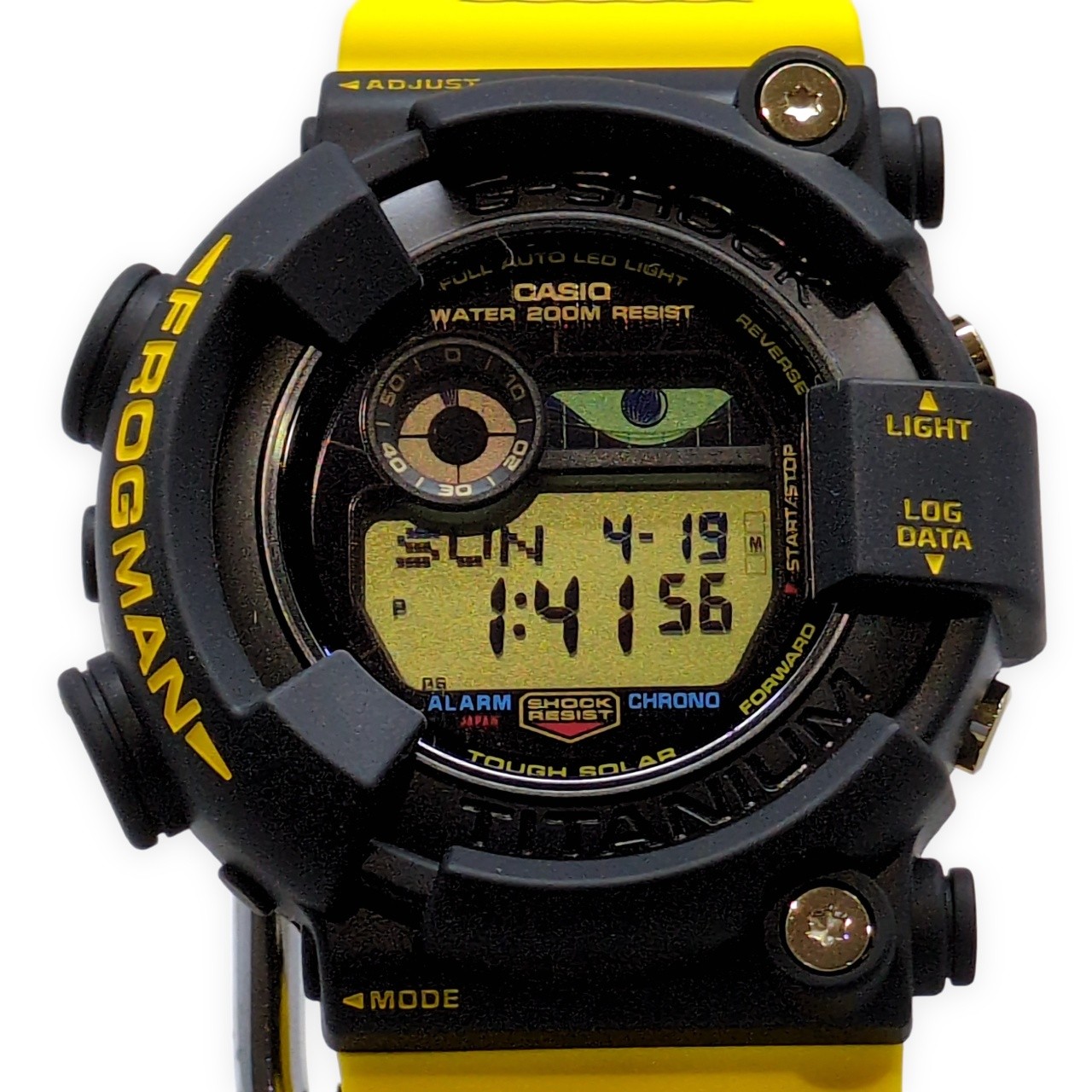 G-SHOCK ジーショック CASIO カシオ 腕時計 GW-8200K-9 FROGMAN フロッグマン イルクジ2023 タフソーラー 初代カラー ブラック×イエロー アイサーチジャパン イルカクジラ 2023年6月発売 貝塚店 ITJT097D67O4 【中古】|NEXT51店